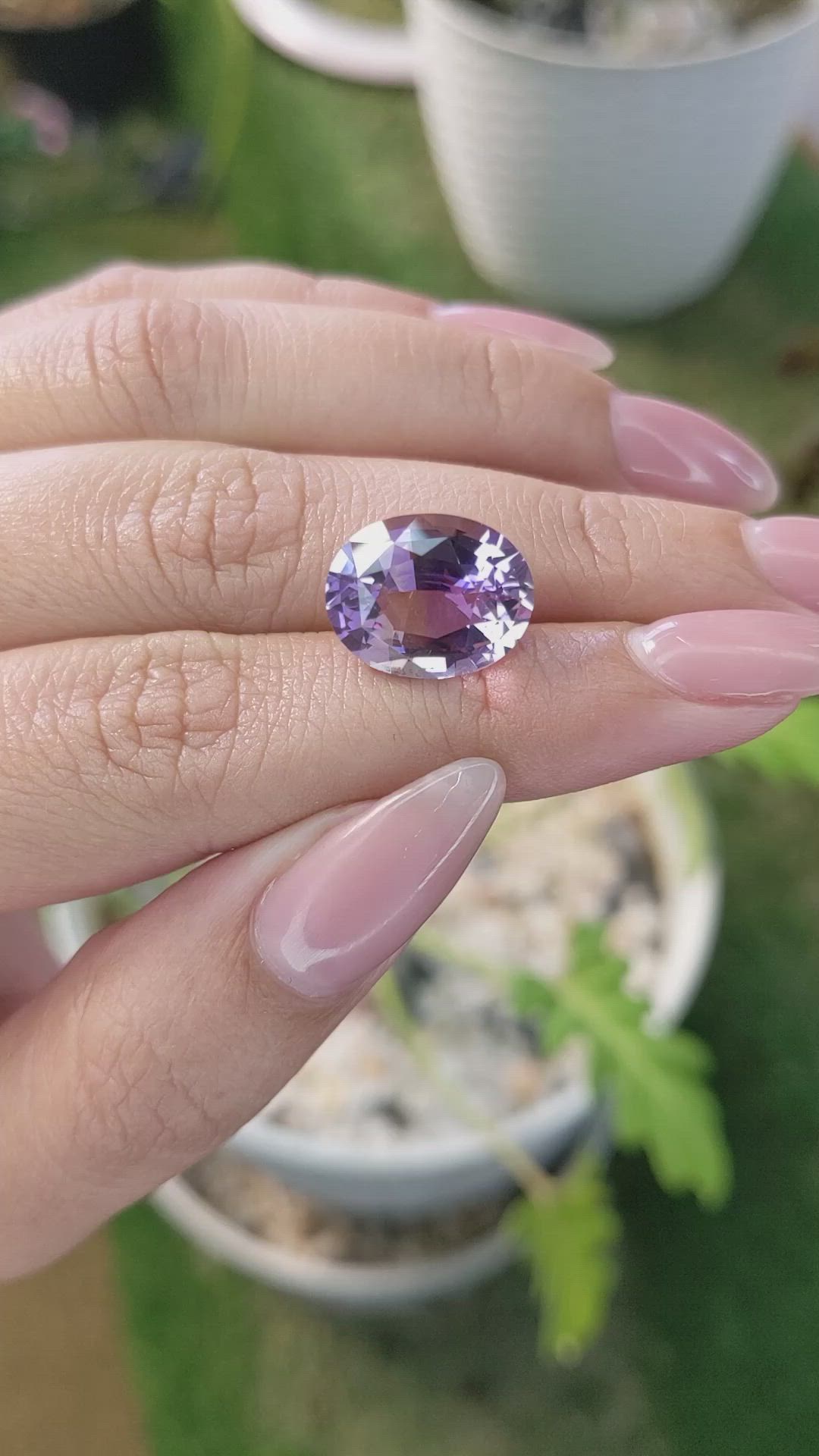 7.27 Ct. Ametrine from Ceylon (Sri Lanka) Size Video