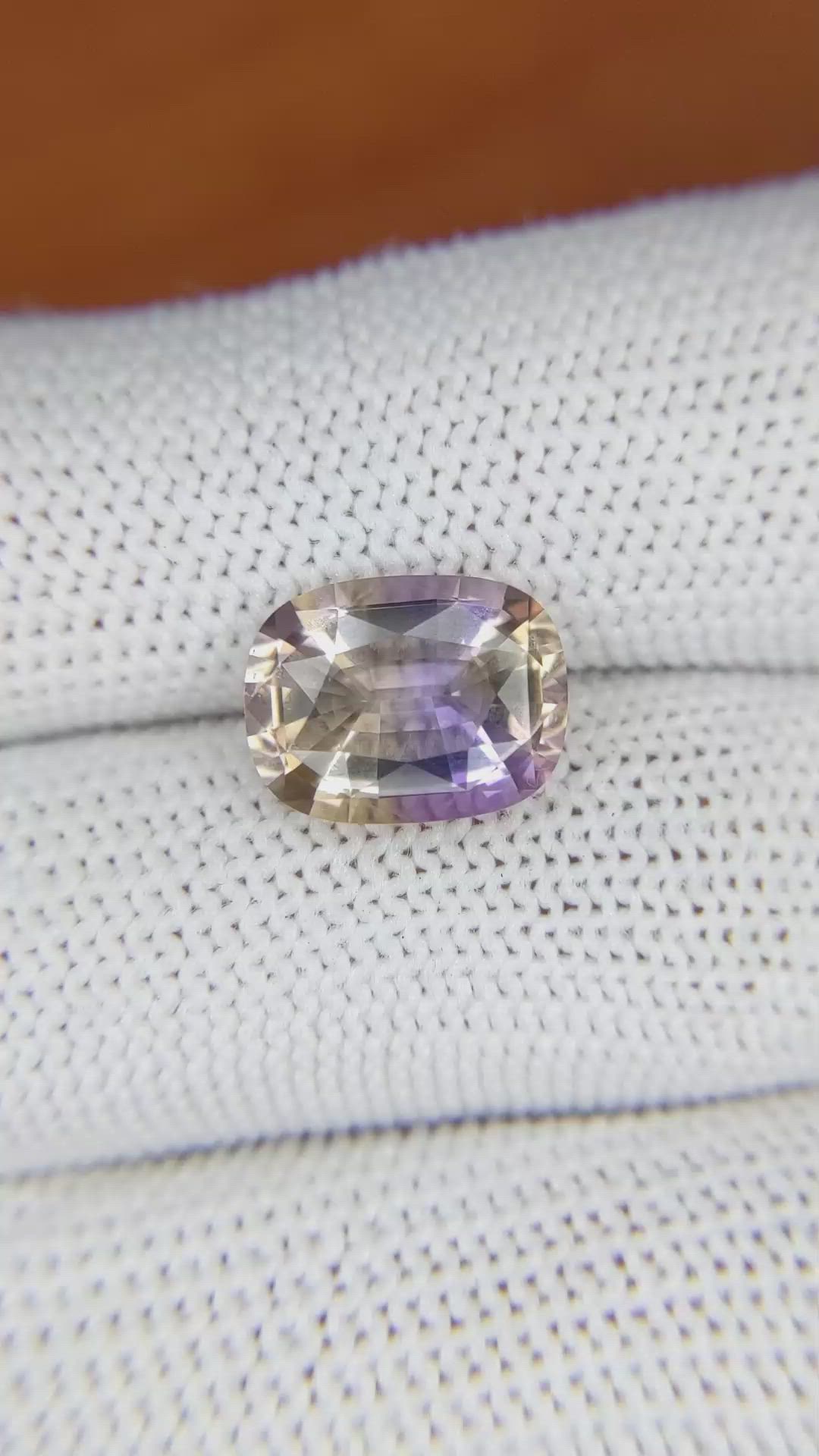 3.56 Ct. Ametrine from Ceylon (Sri Lanka) Size Video