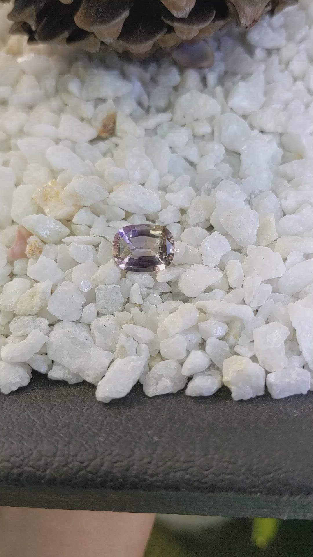 3.56 Ct. Ametrine from Ceylon (Sri Lanka) Size Video