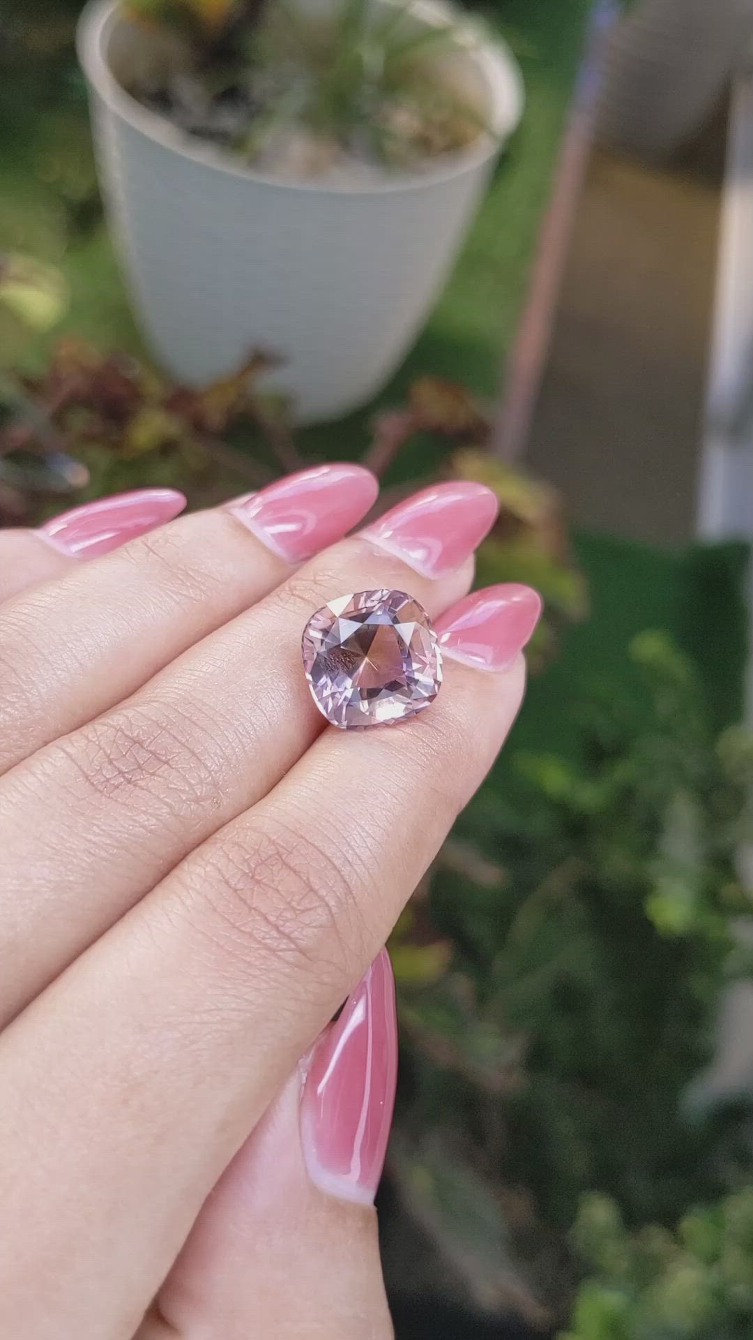 7.99 Ct. Ametrine from Ceylon (Sri Lanka) Size Video