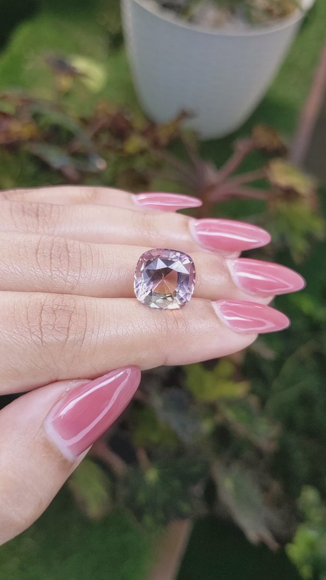 7.99 Ct. Ametrine from Ceylon (Sri Lanka) Size Video