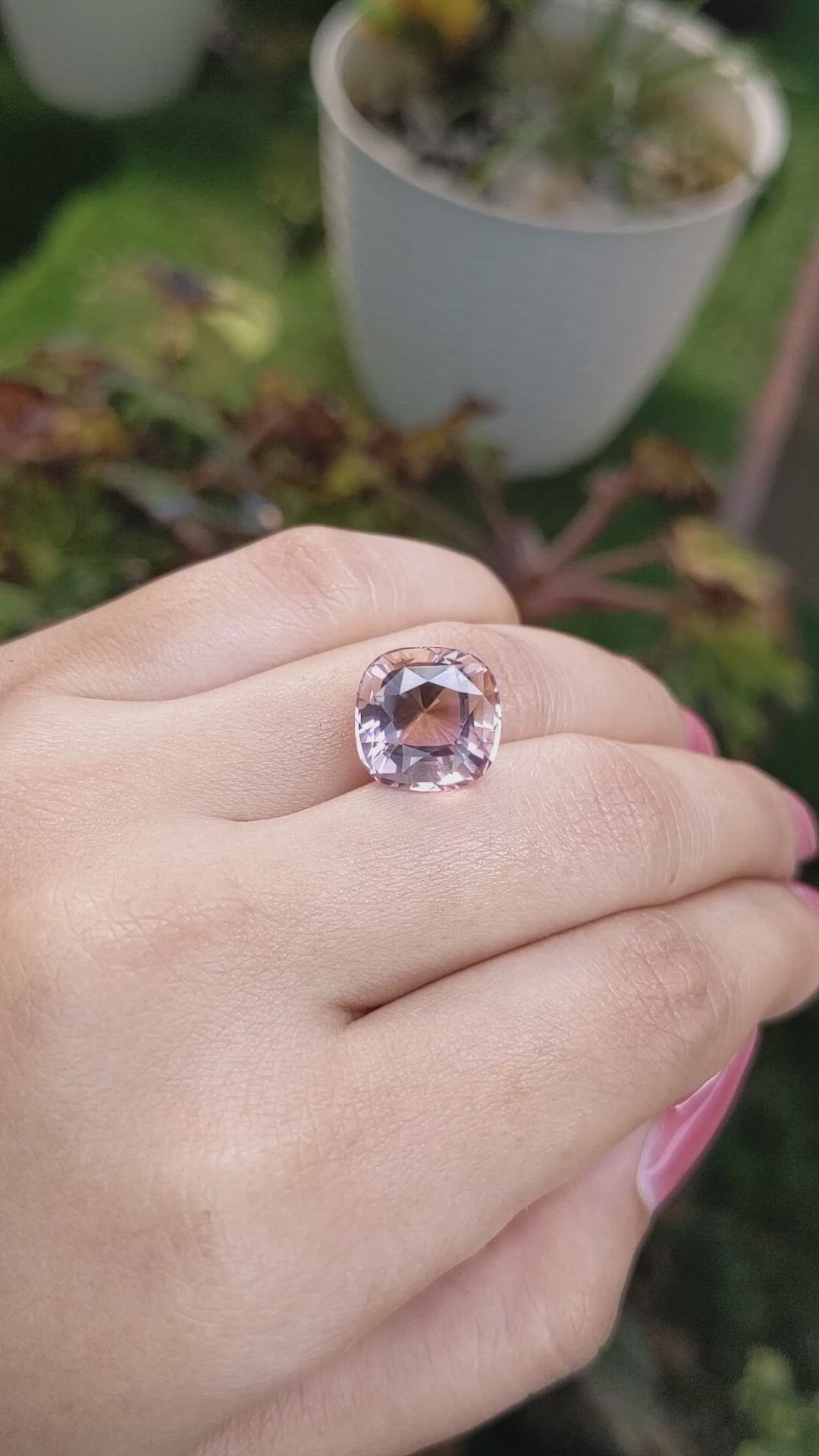 7.99 Ct. Ametrine from Ceylon (Sri Lanka) Size Video