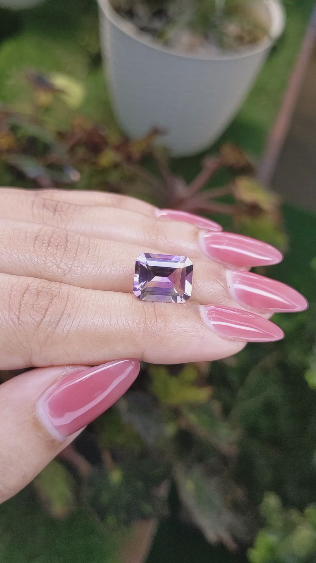 4.51 Ct. Ametrine from Ceylon (Sri Lanka) Size Video