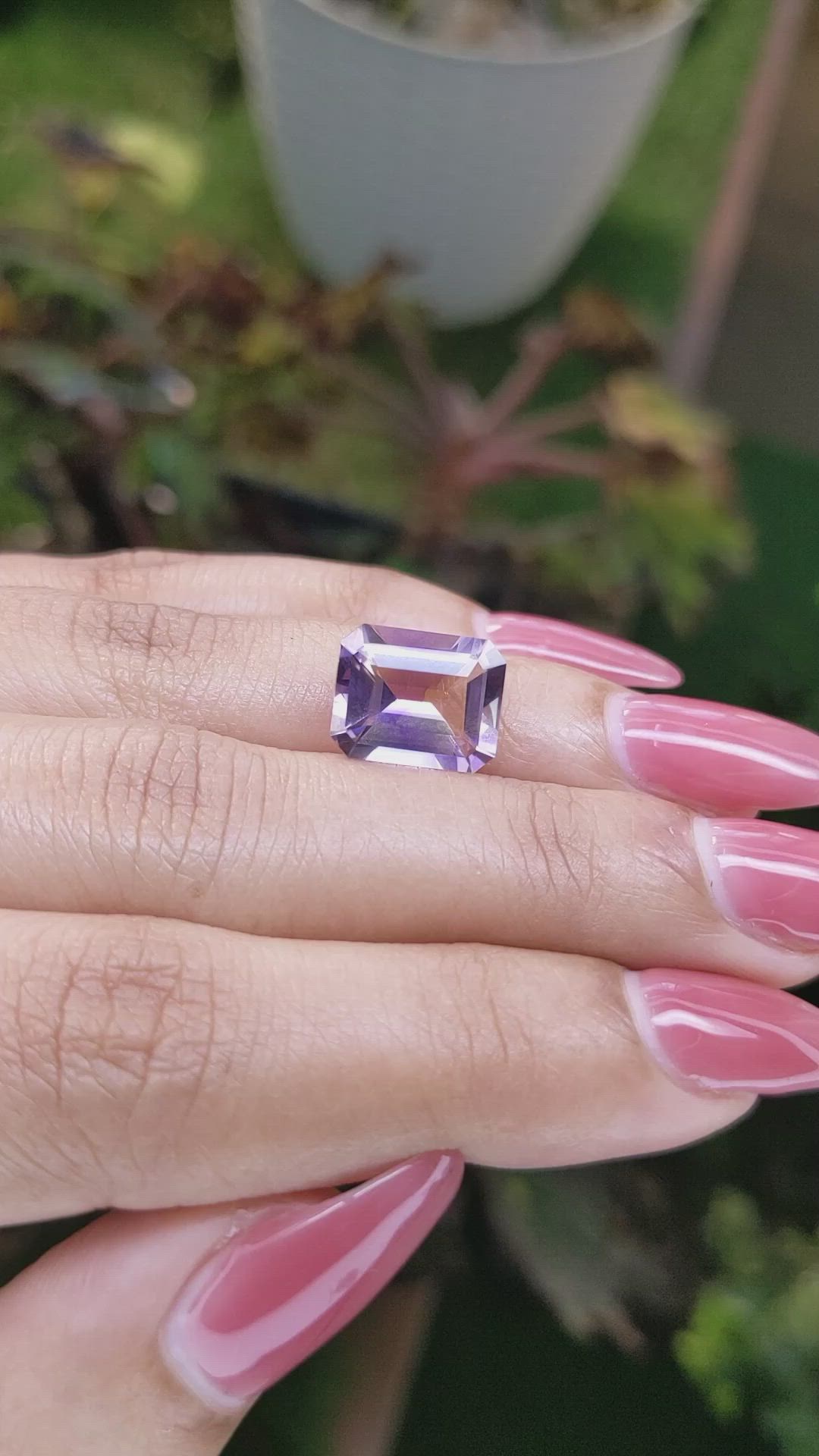 4.51 Ct. Ametrine from Ceylon (Sri Lanka) Size Video