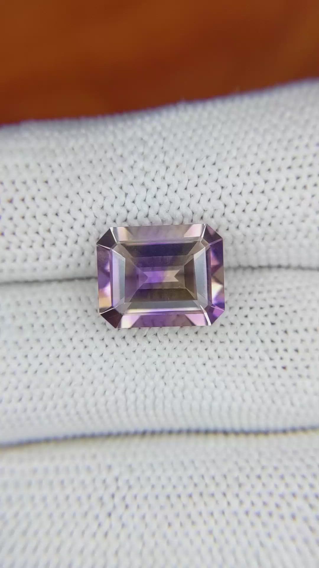 4.51 Ct. Ametrine from Ceylon (Sri Lanka) Size Video