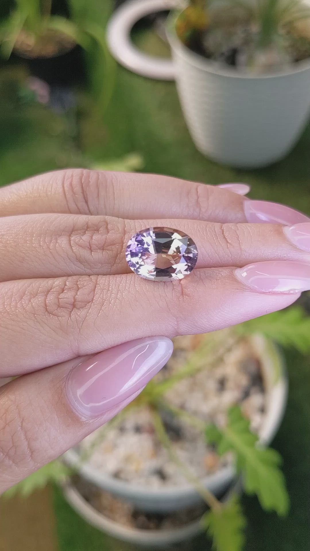 6.00 Ct. Ametrine from Ceylon (Sri Lanka) Size Video