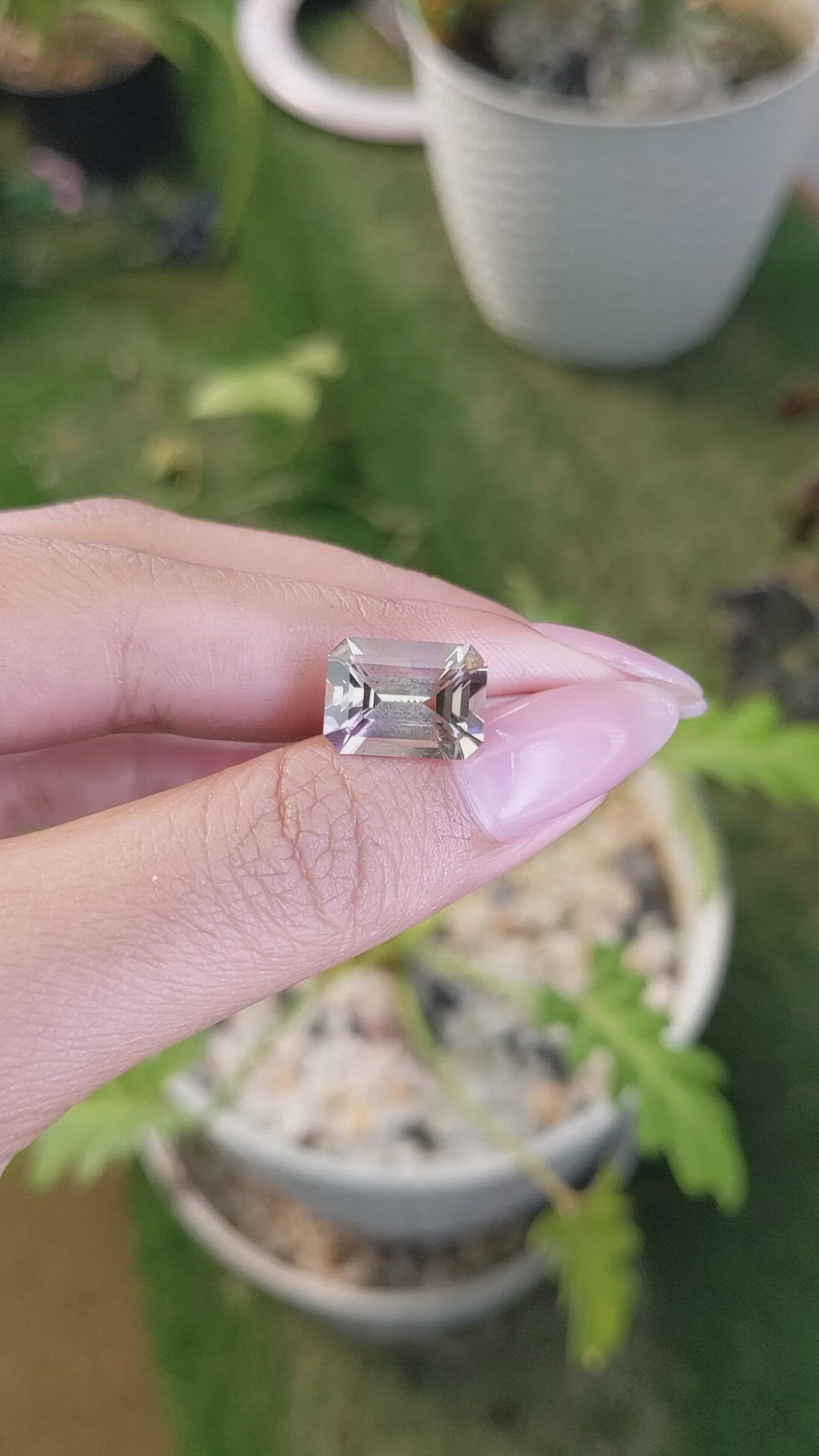 4.89 Ct. Ametrine from Ceylon (Sri Lanka) Size Video