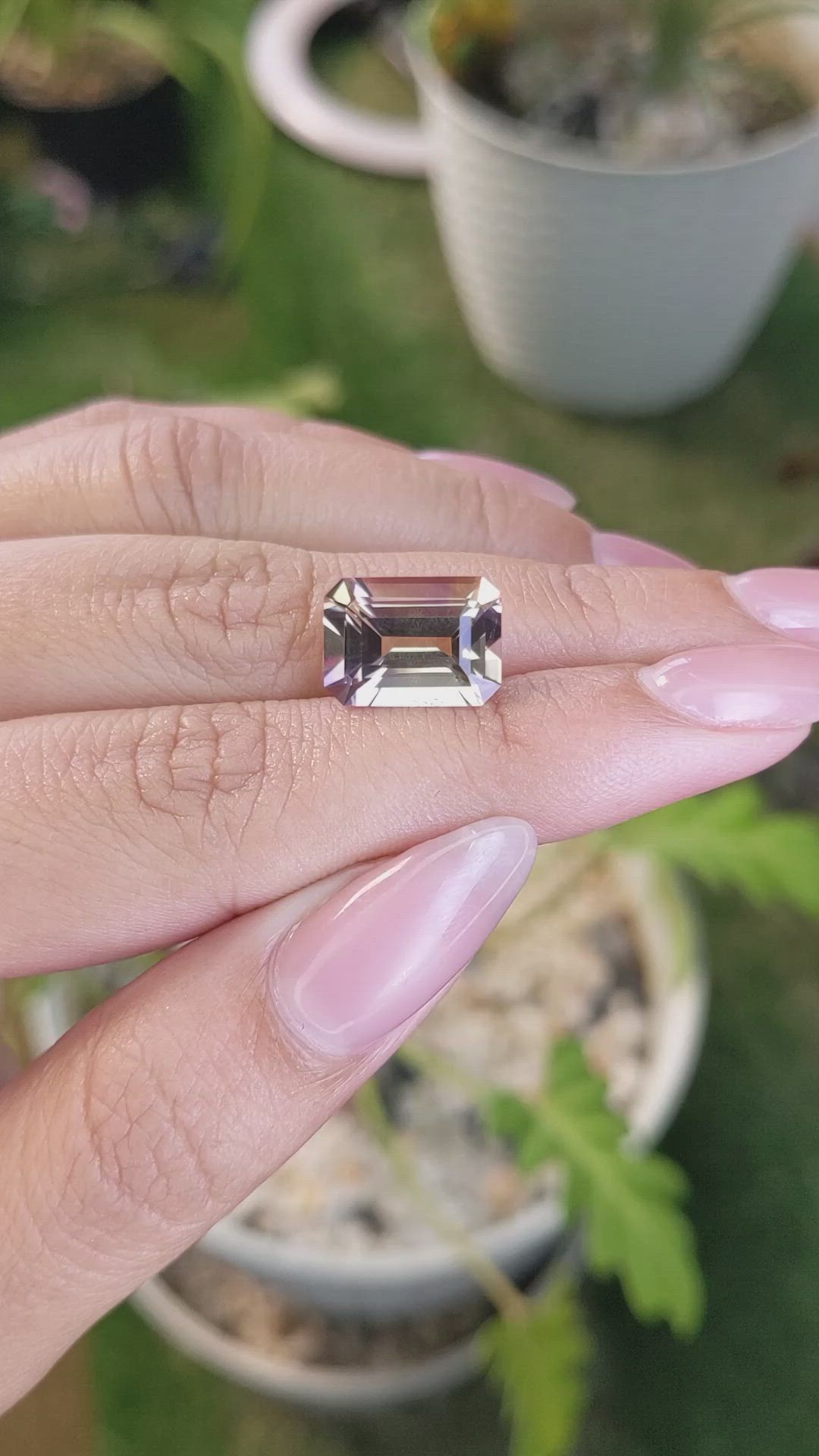 4.89 Ct. Ametrine from Ceylon (Sri Lanka) Size Video