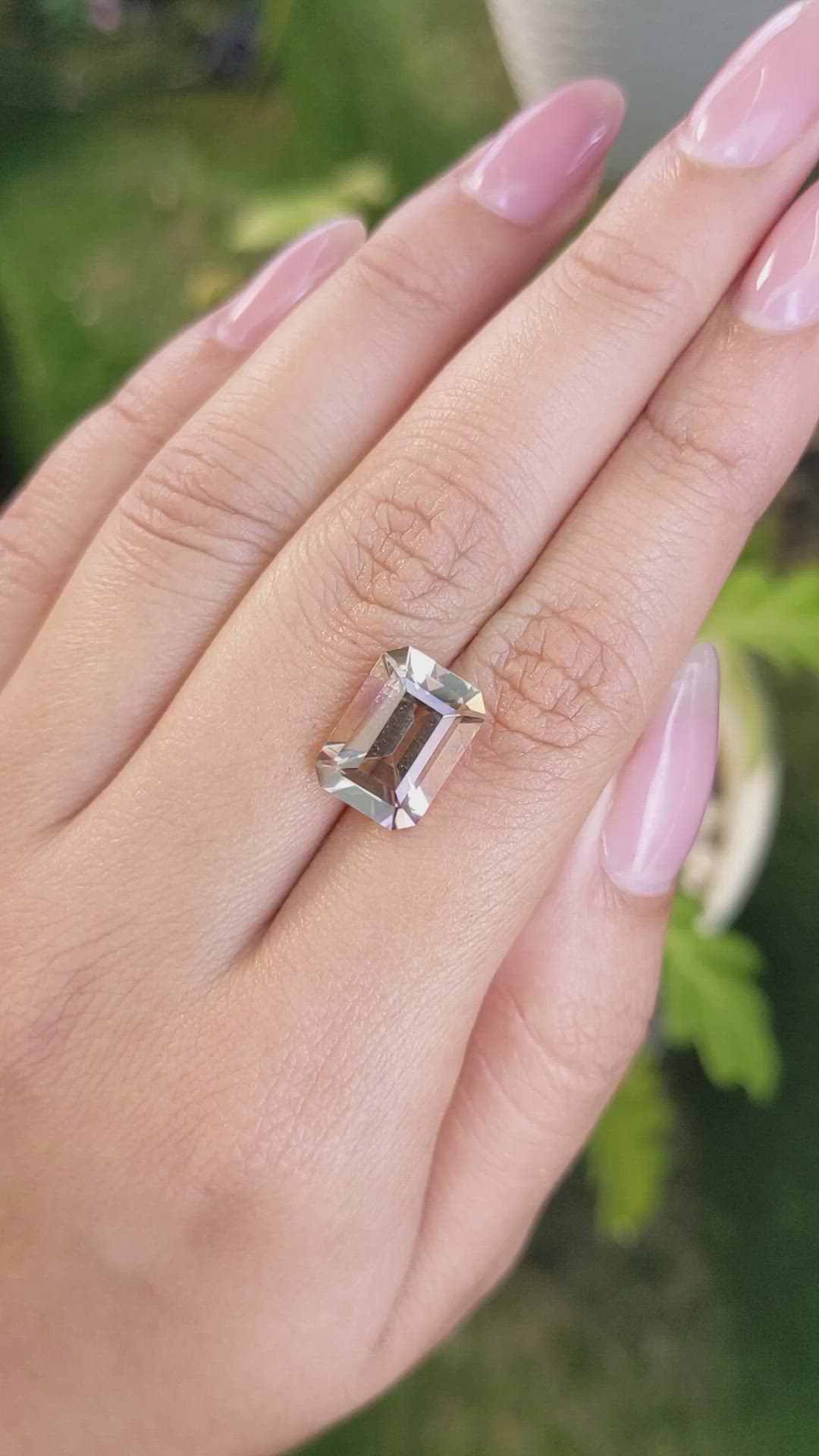 4.89 Ct. Ametrine from Ceylon (Sri Lanka) Size Video