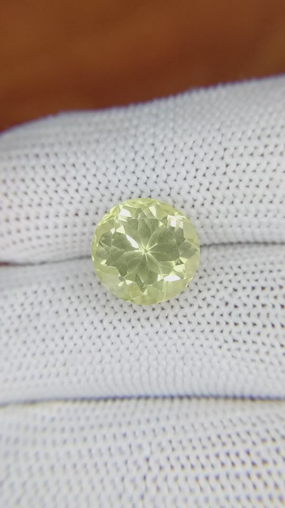 5.81 Ct. Quartz from Brazil Size Video