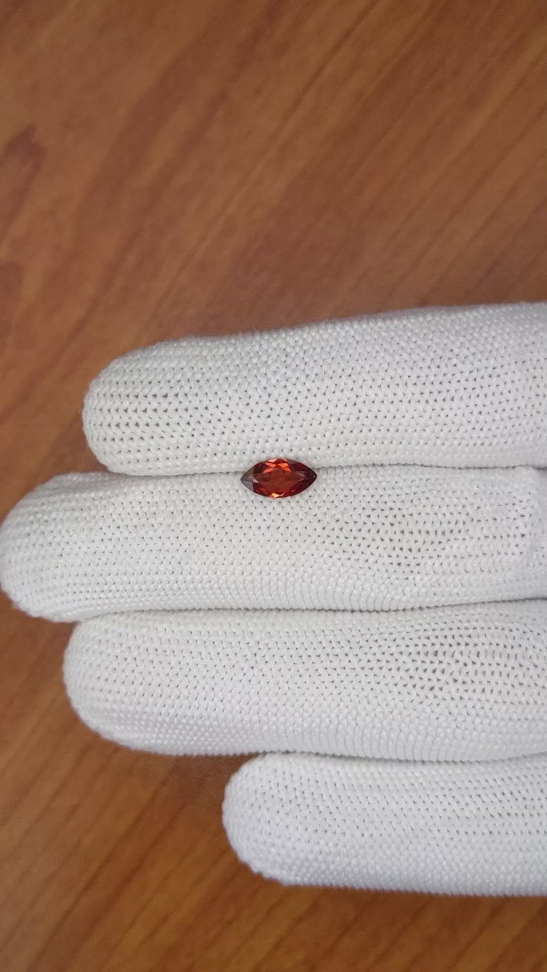 0.84 Ct. Garnet from Ceylon (Sri Lanka) Size Video