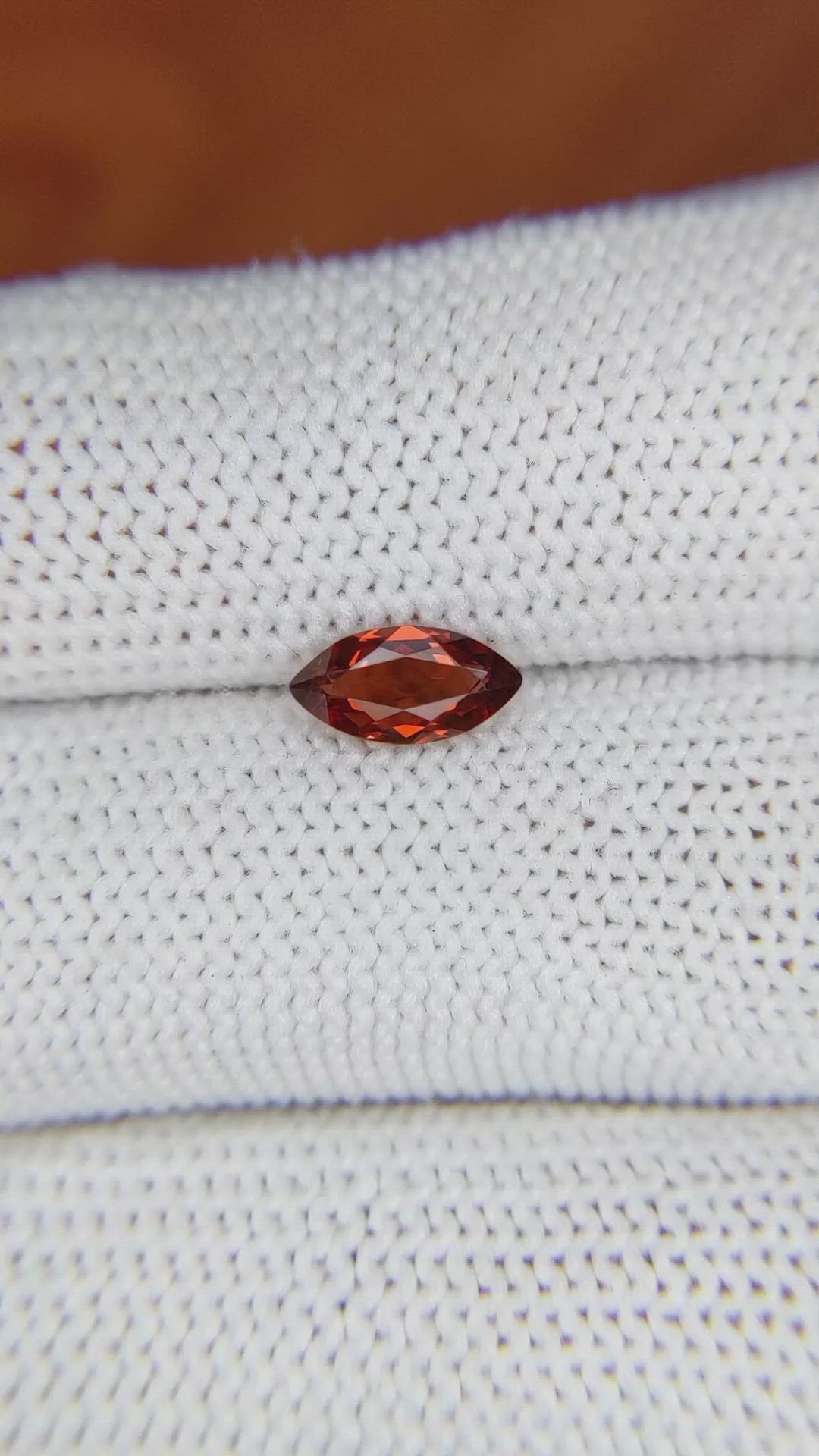 0.84 Ct. Garnet from Ceylon (Sri Lanka) Size Video