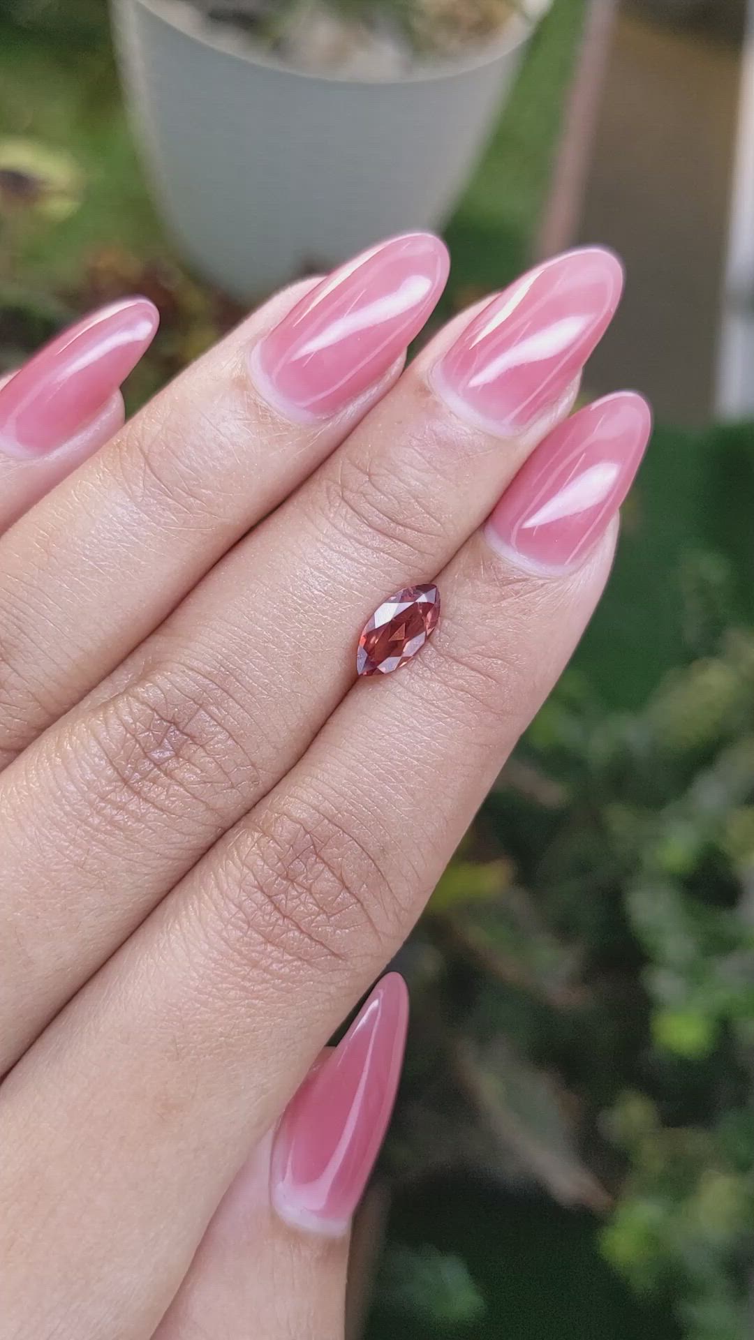 1.03 Ct. Garnet from Ceylon (Sri Lanka) Size Video