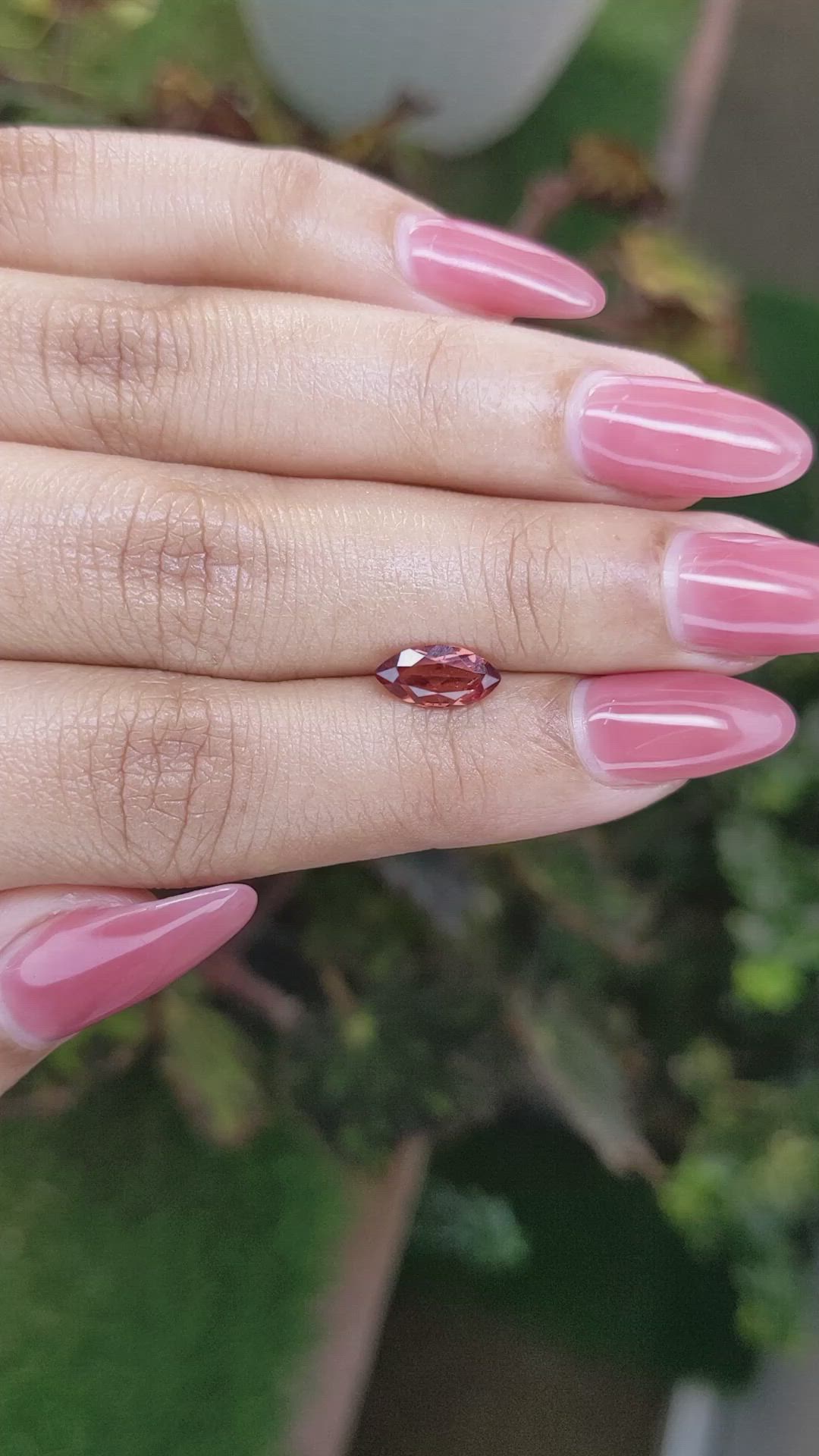 1.03 Ct. Garnet from Ceylon (Sri Lanka) Size Video