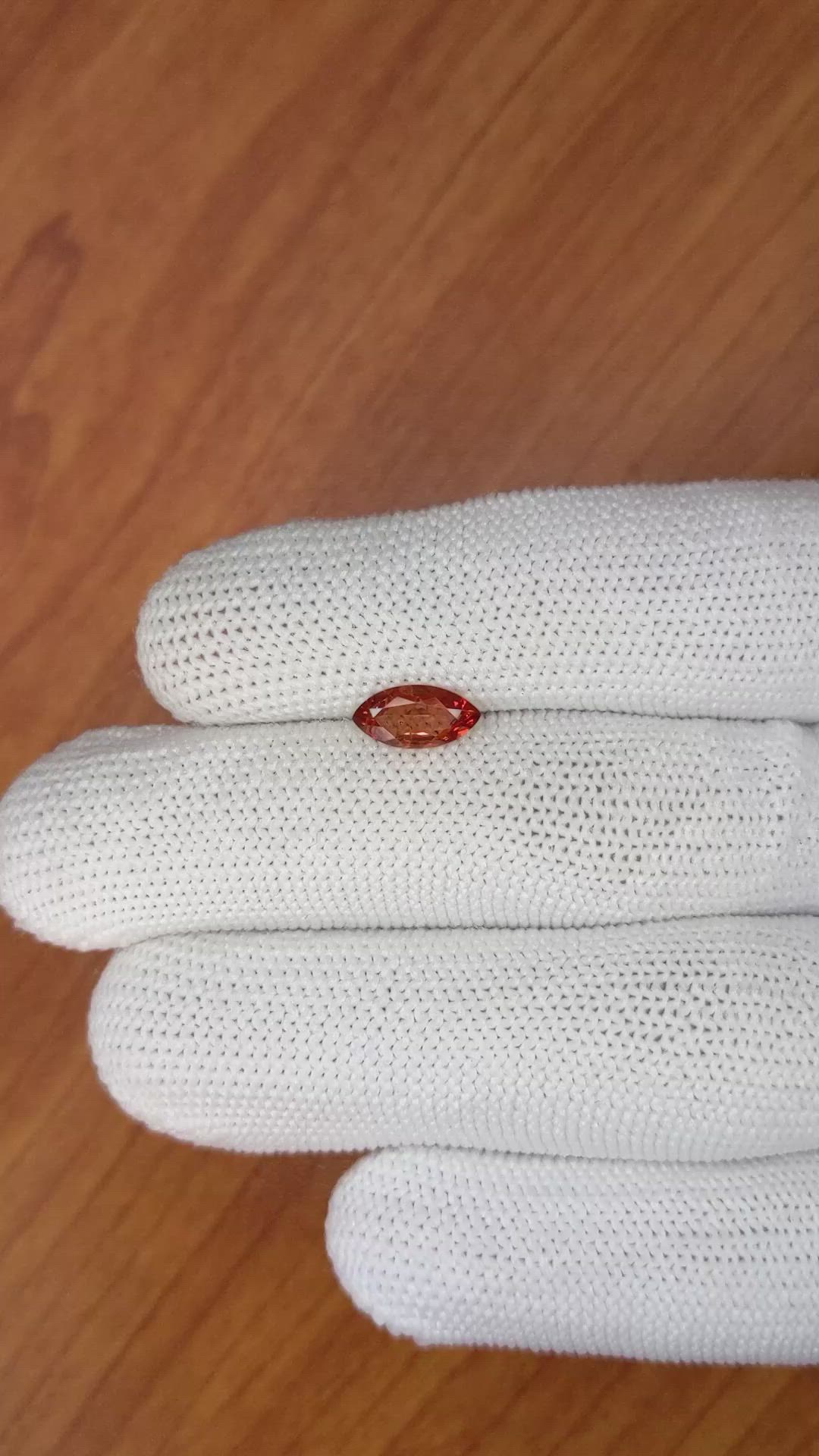1.03 Ct. Garnet from Ceylon (Sri Lanka) Size Video