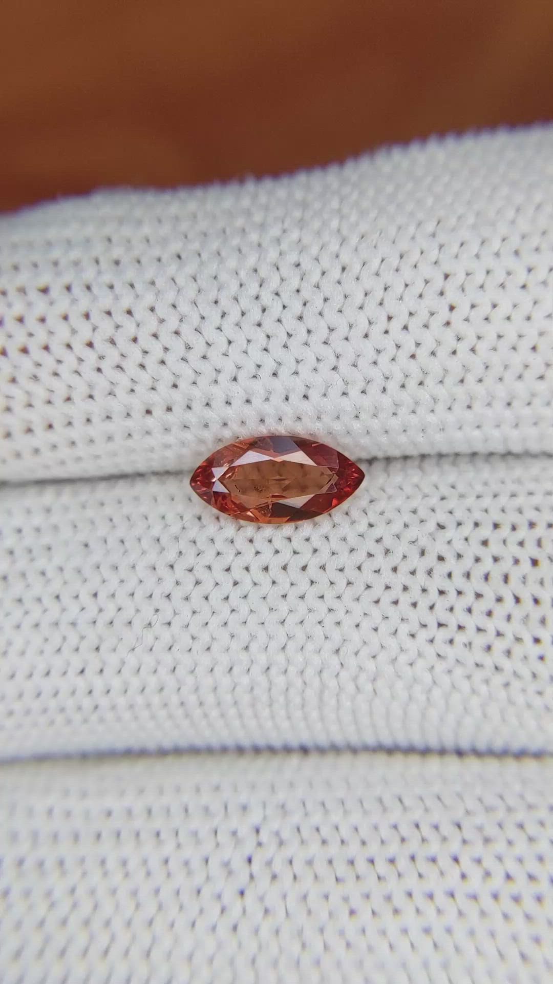 1.03 Ct. Garnet from Ceylon (Sri Lanka) Size Video