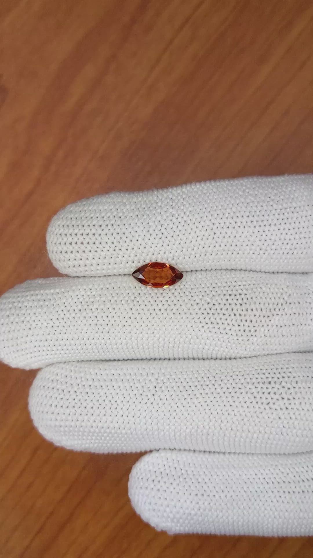 0.83 Ct. Garnet from Ceylon (Sri Lanka) Size Video