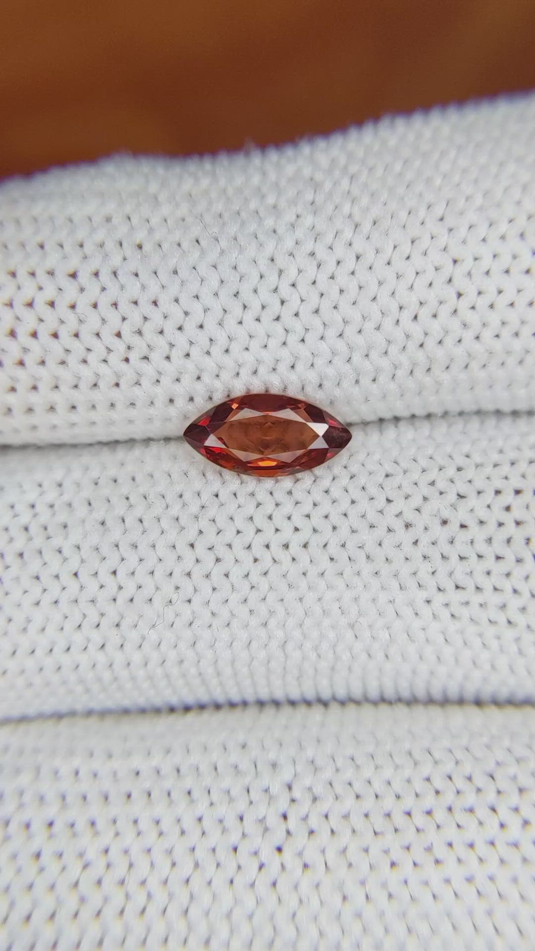 0.83 Ct. Garnet from Ceylon (Sri Lanka) Size Video