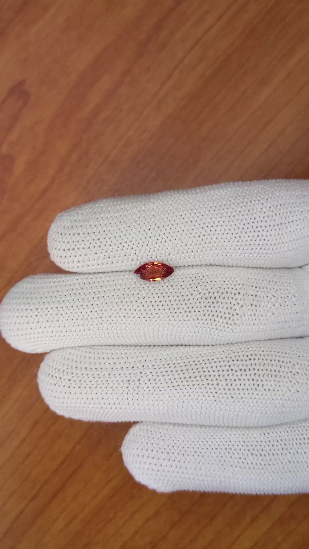 0.75 Ct. Garnet from Ceylon (Sri Lanka) Size Video