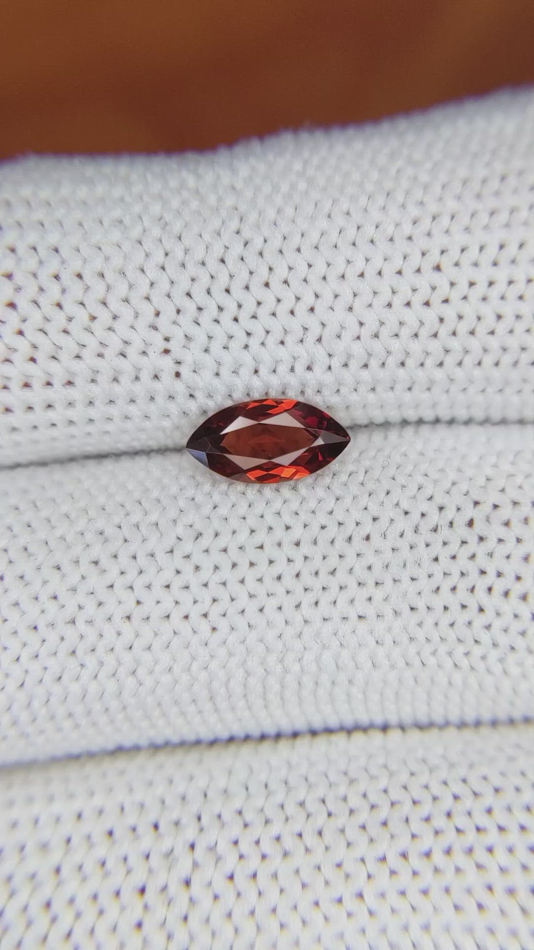 0.99 Ct. Garnet from Ceylon (Sri Lanka) Size Video