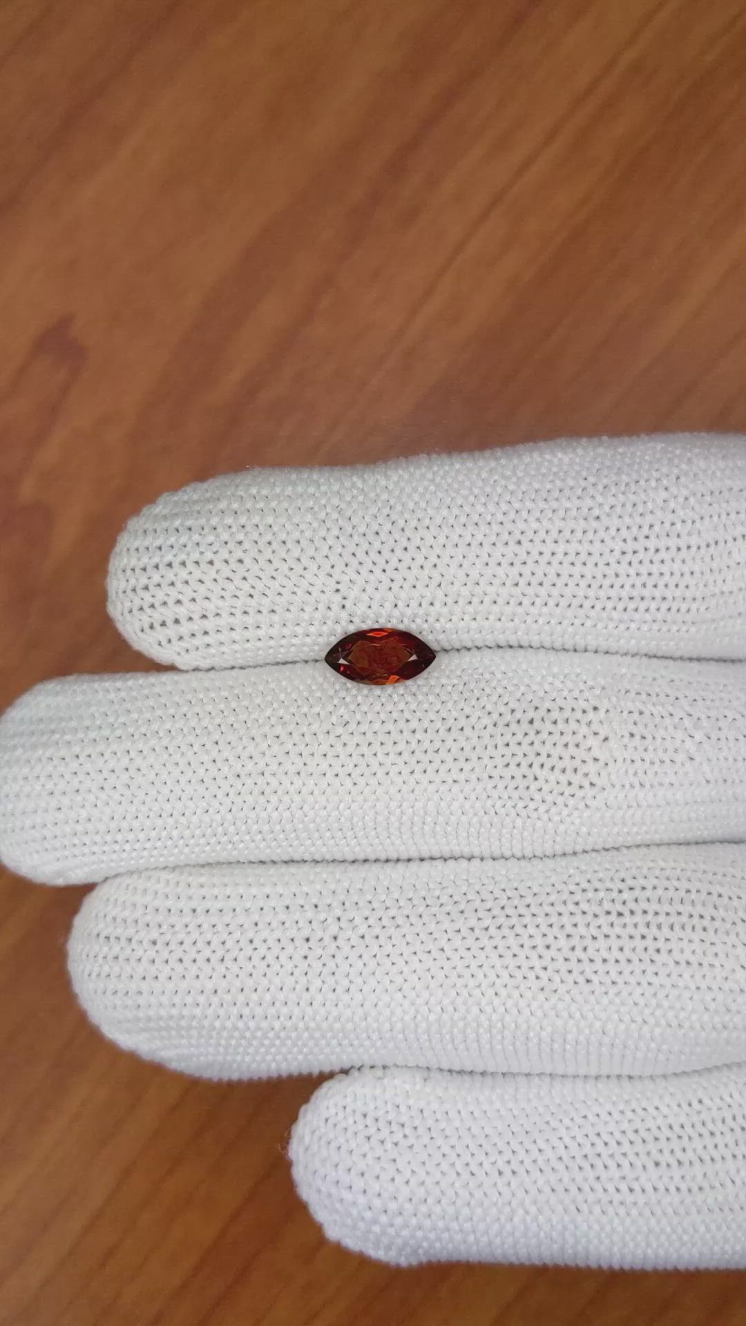 0.99 Ct. Garnet from Ceylon (Sri Lanka) Size Video