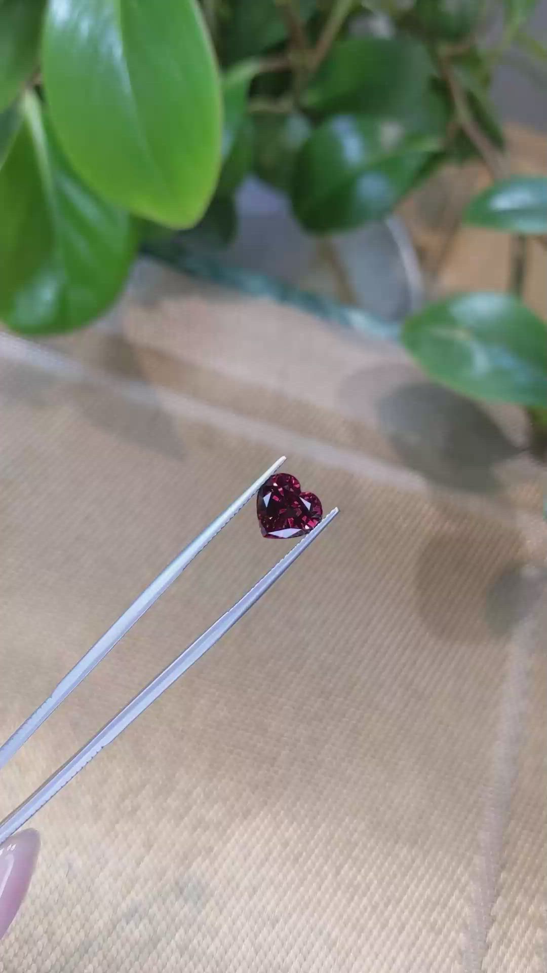 3.47 Ct. Rhodolite Garnet from Tanzania Size Video