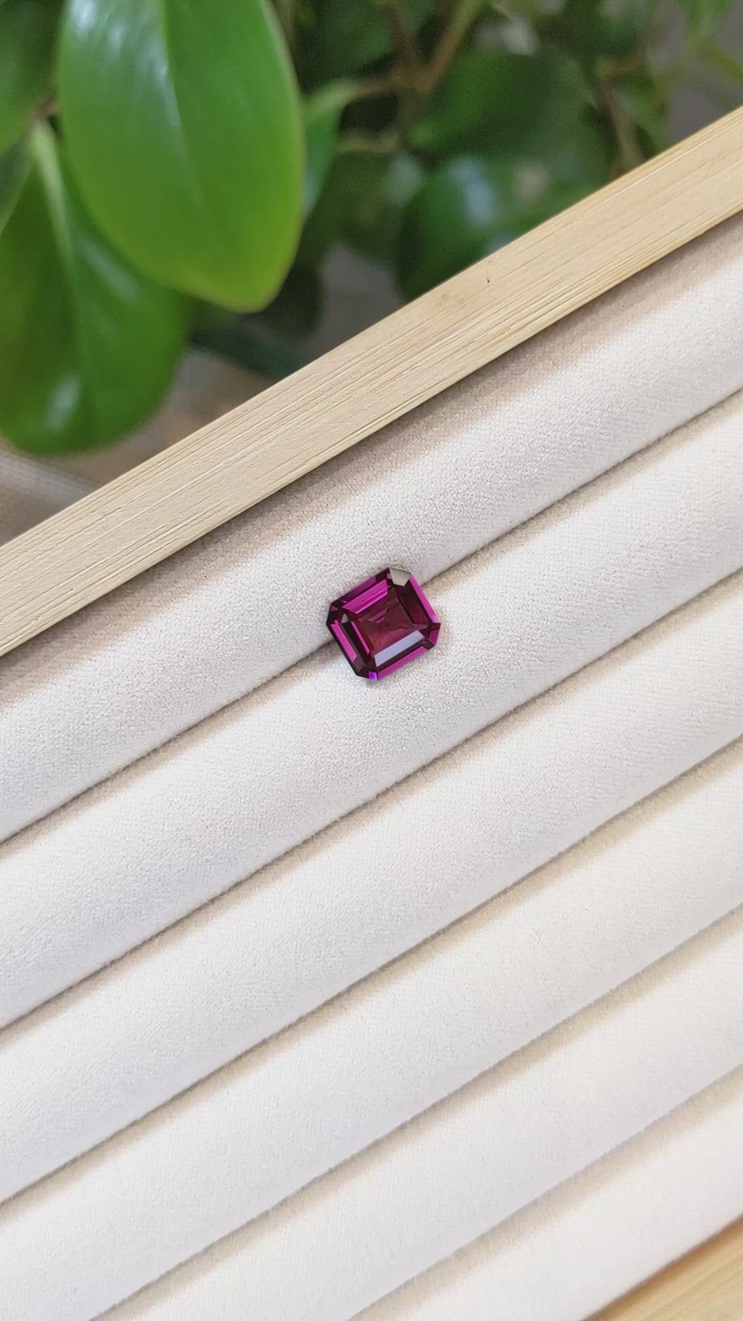 3.47 Ct. Rhodolite Garnet from Tanzania Size Video