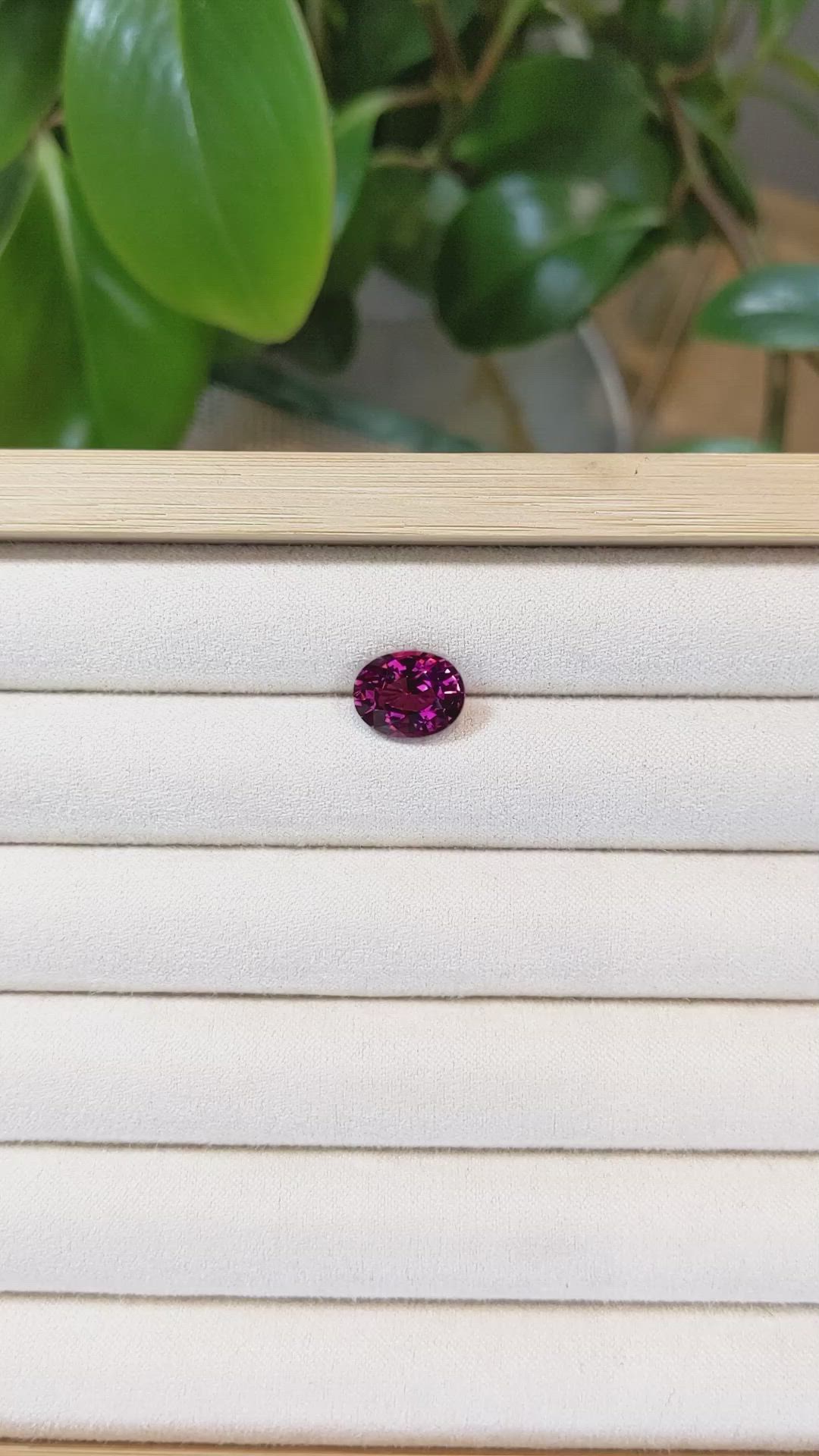 4.67 Ct. Rhodolite Garnet from Tanzania Size Video