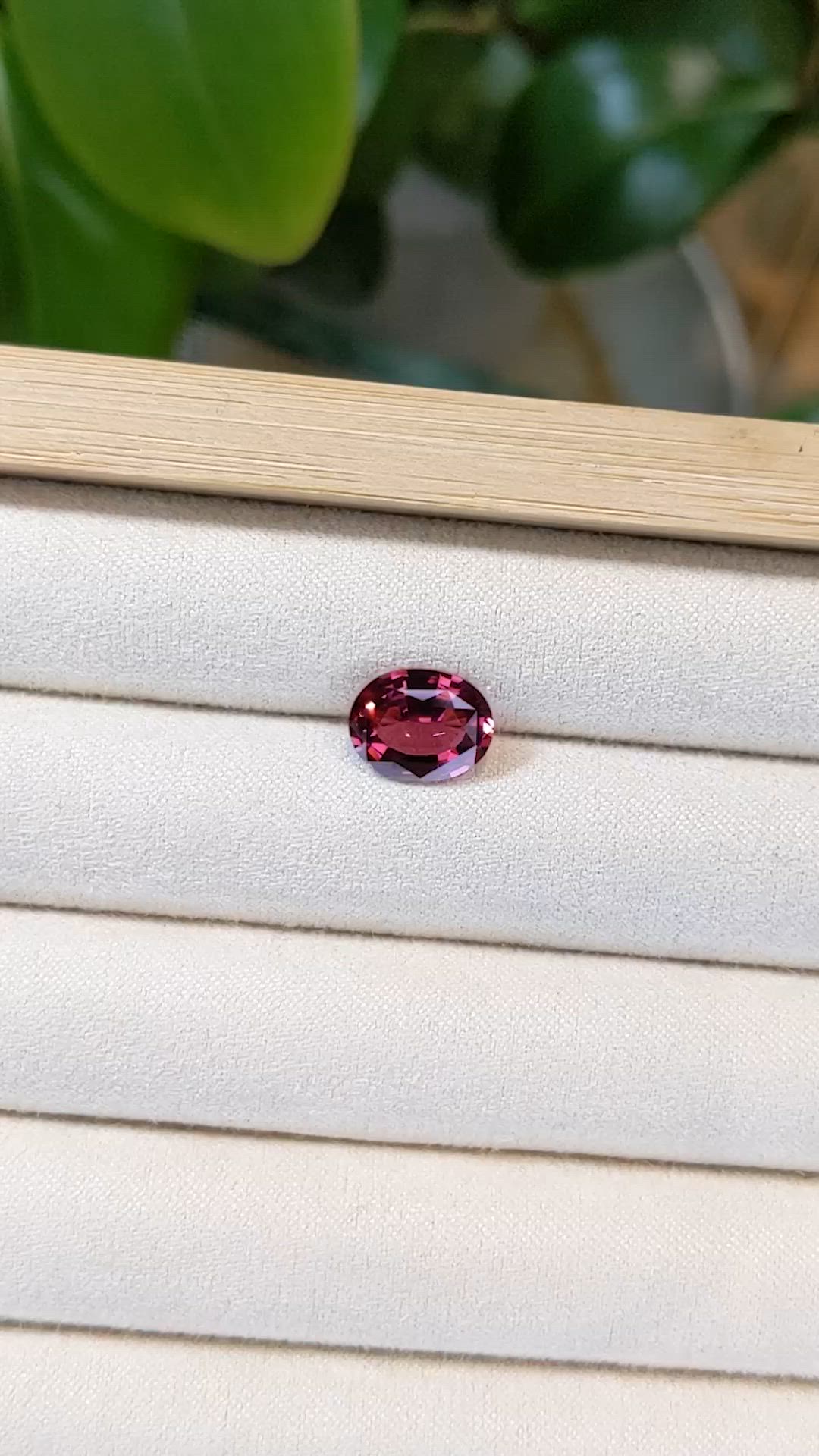 2.92 Ct. Rhodolite Garnet from Tanzania Size Video