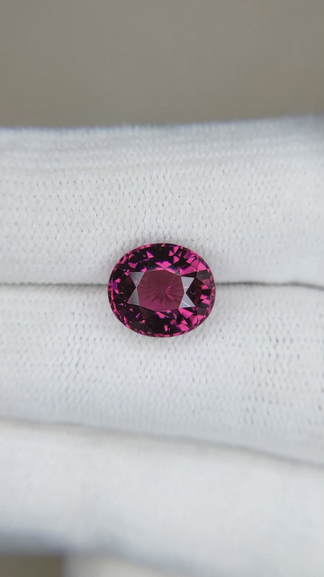 4.00 Ct. Rhodolite Garnet from Tanzania Size Video