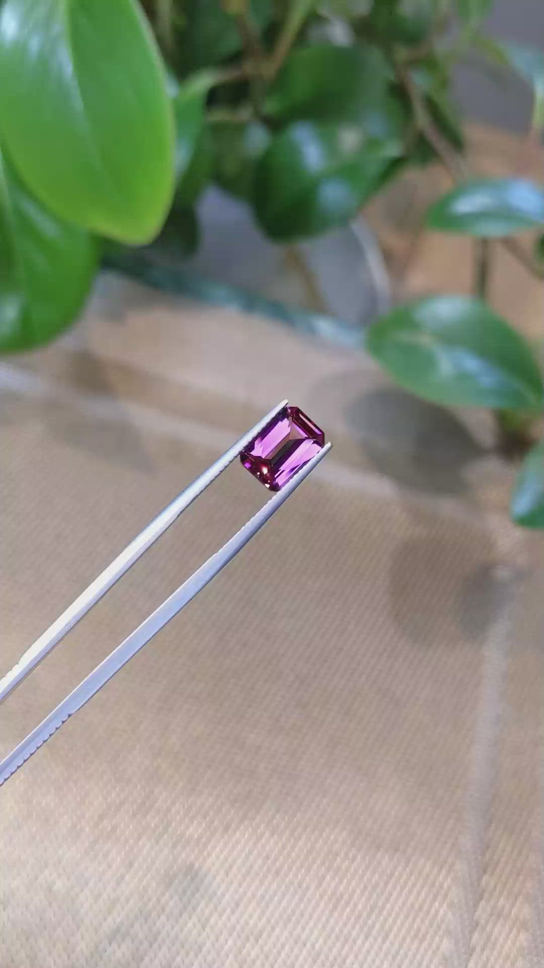 3.04 Ct. Rhodolite Garnet from Tanzania Size Video