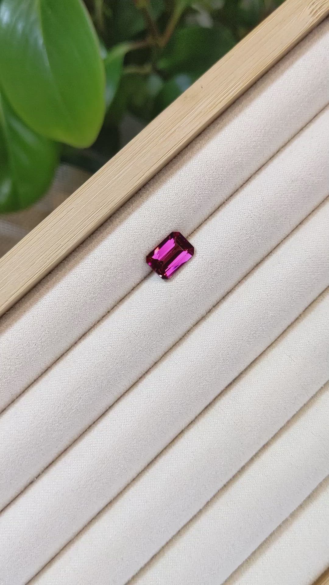 3.04 Ct. Rhodolite Garnet from Tanzania Size Video