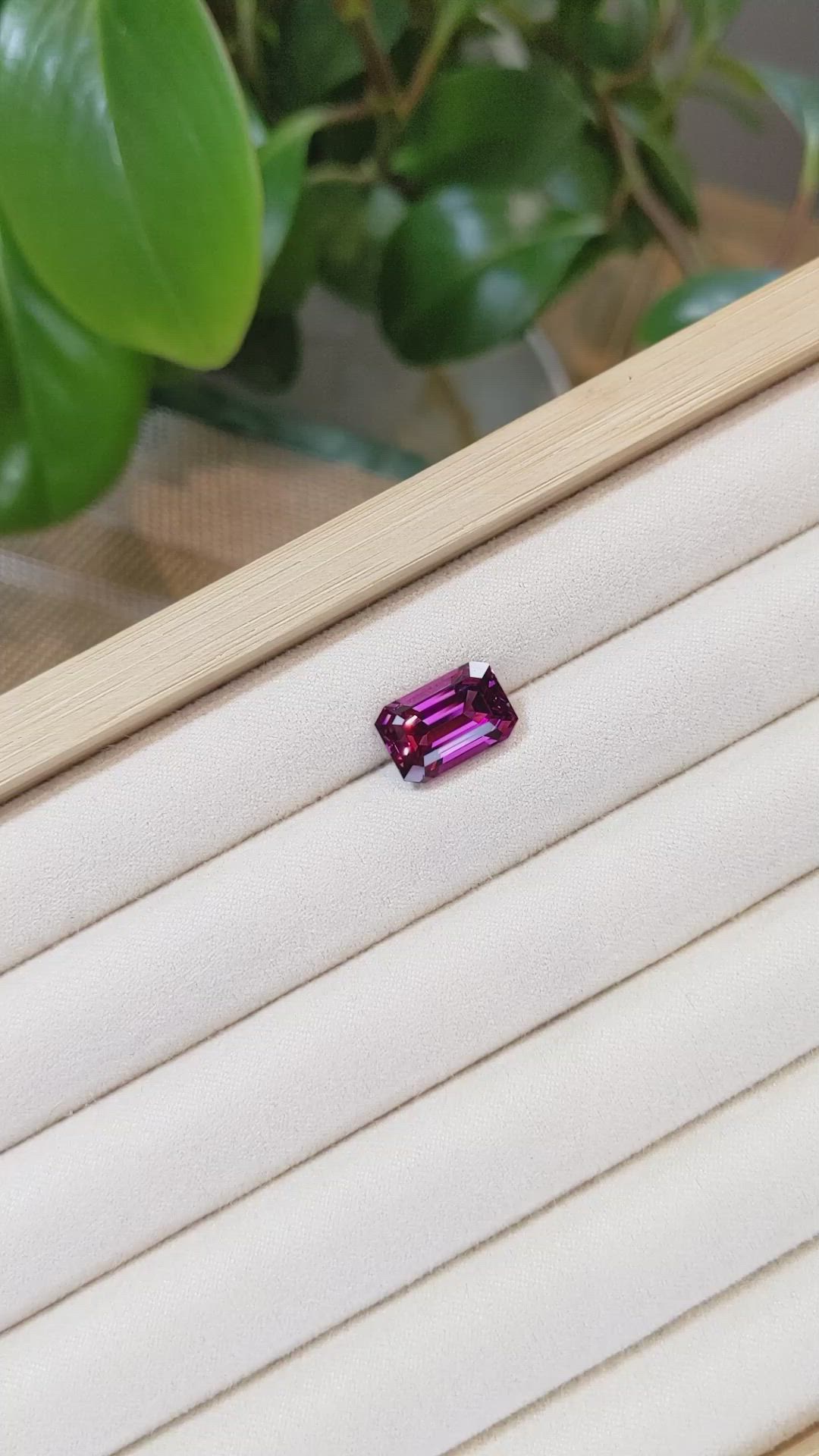 7.36 Ct. Rhodolite Garnet from Tanzania Size Video