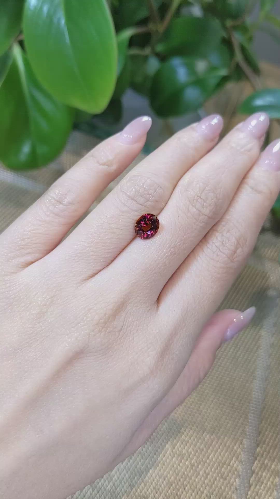 1.91 Ct. Rhodolite Garnet from Tanzania Size Video