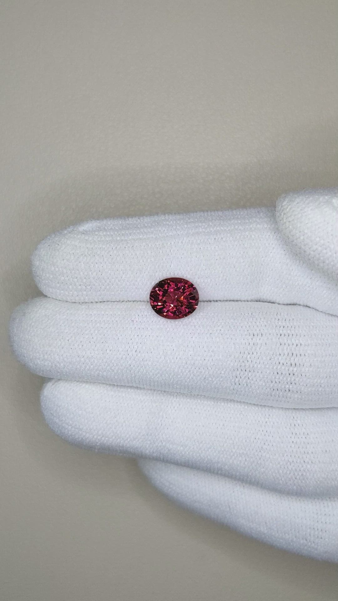 1.91 Ct. Rhodolite Garnet from Tanzania Size Video
