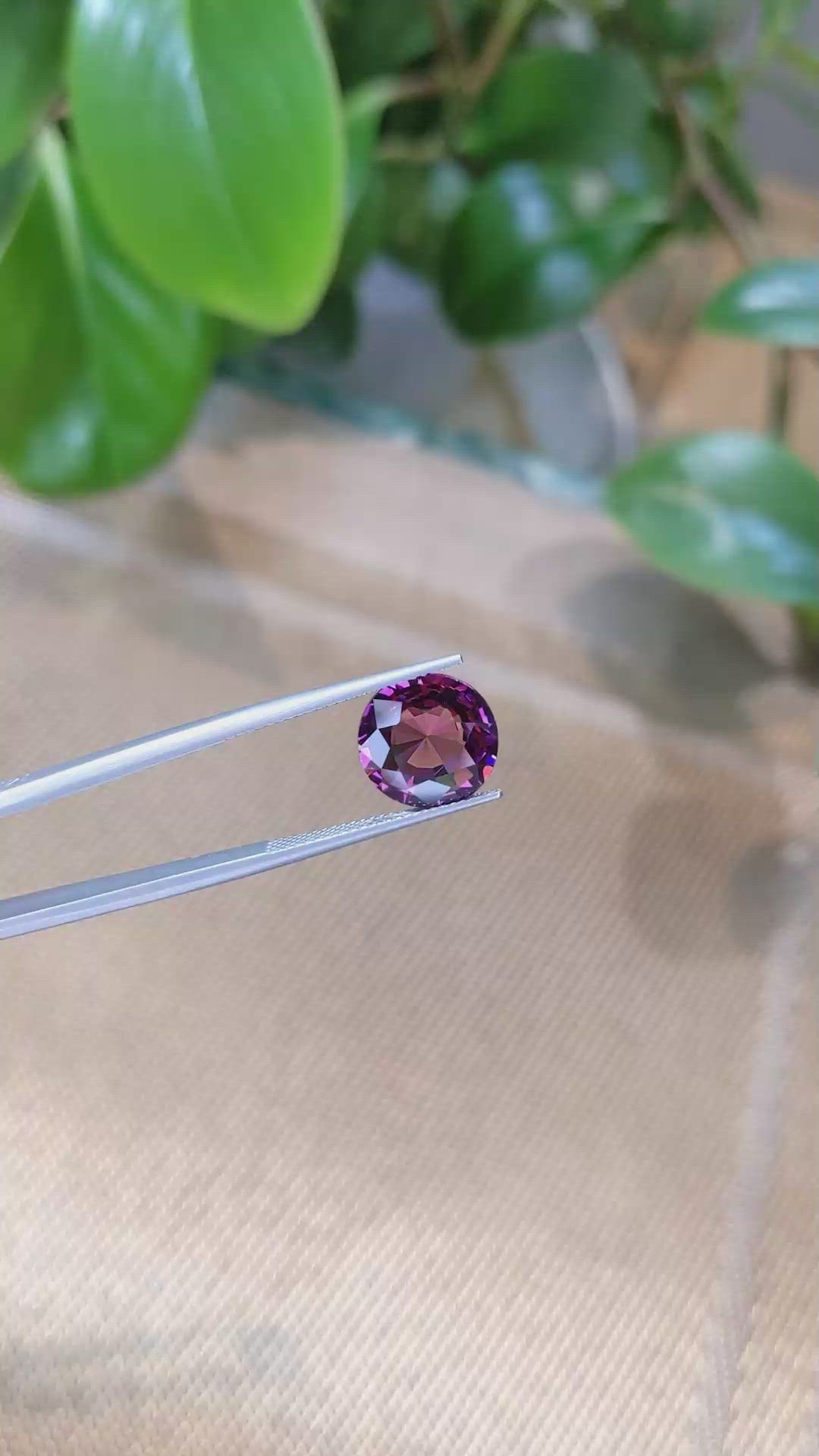 5.20 Ct. Rhodolite Garnet from Tanzania Size Video