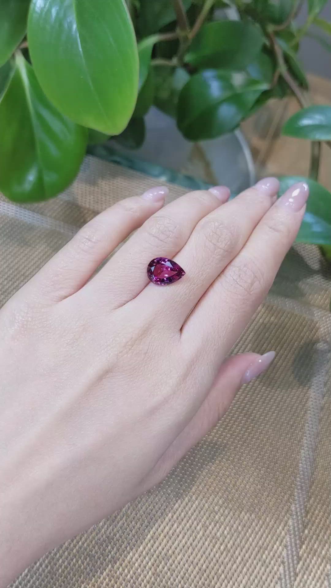 4.36 Ct. Rhodolite Garnet from Tanzania Size Video