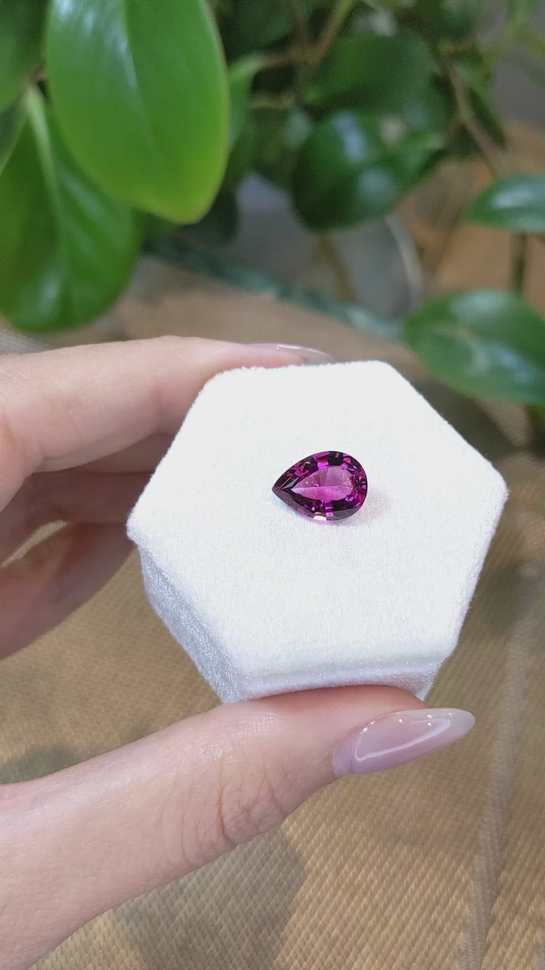 4.36 Ct. Rhodolite Garnet from Tanzania Size Video