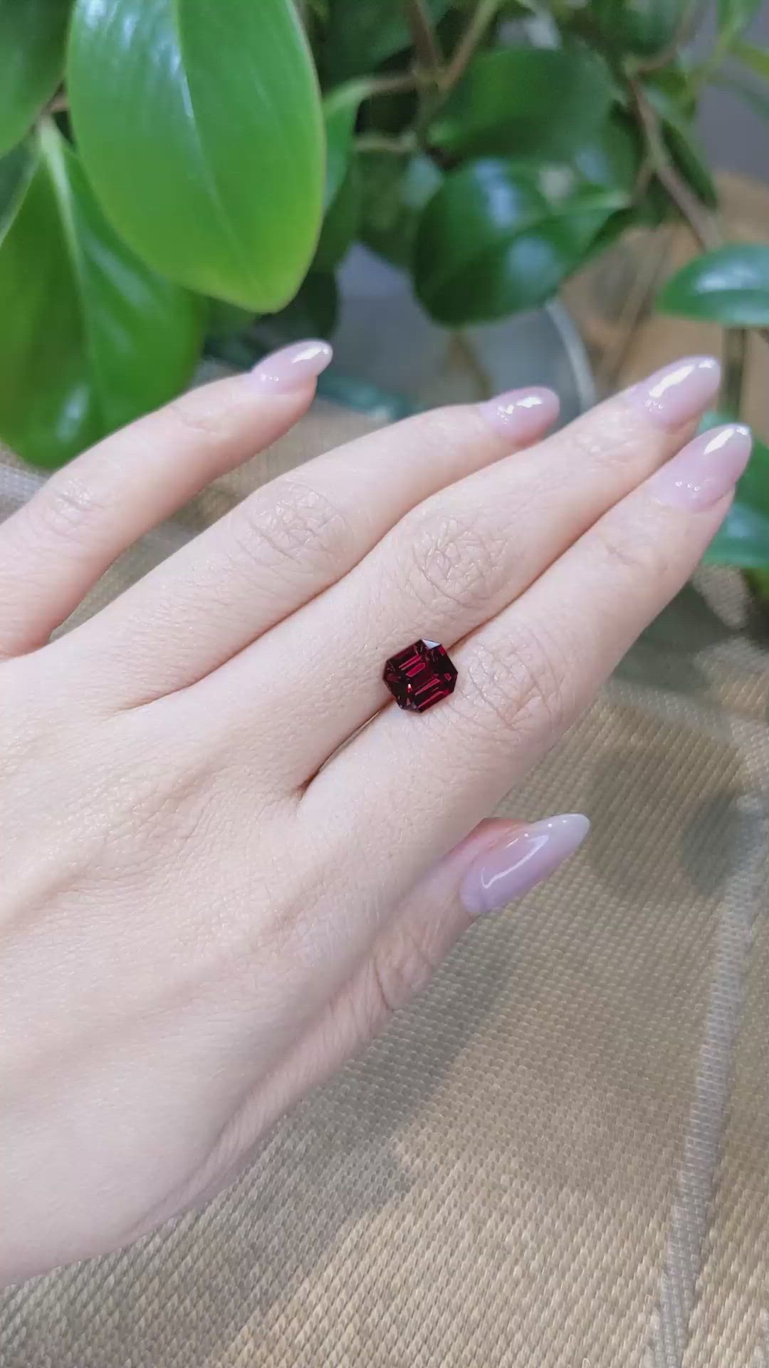 3.01 Ct. Rhodolite Garnet from Tanzania Size Video