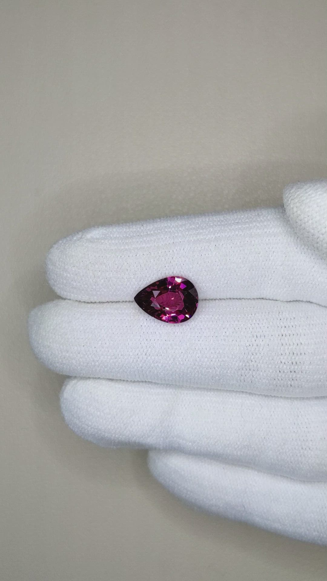 3.42 Ct. Rhodolite Garnet from Tanzania Size Video