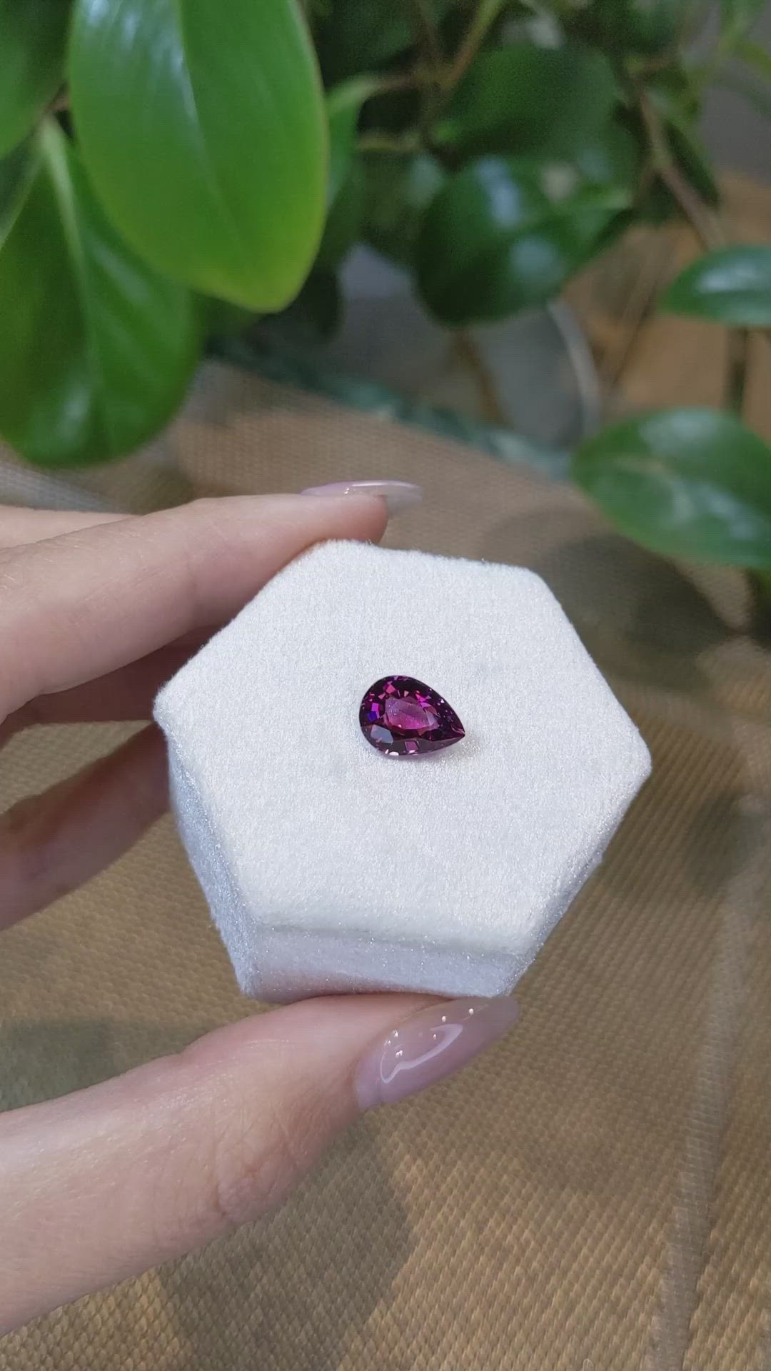 3.42 Ct. Rhodolite Garnet from Tanzania Size Video