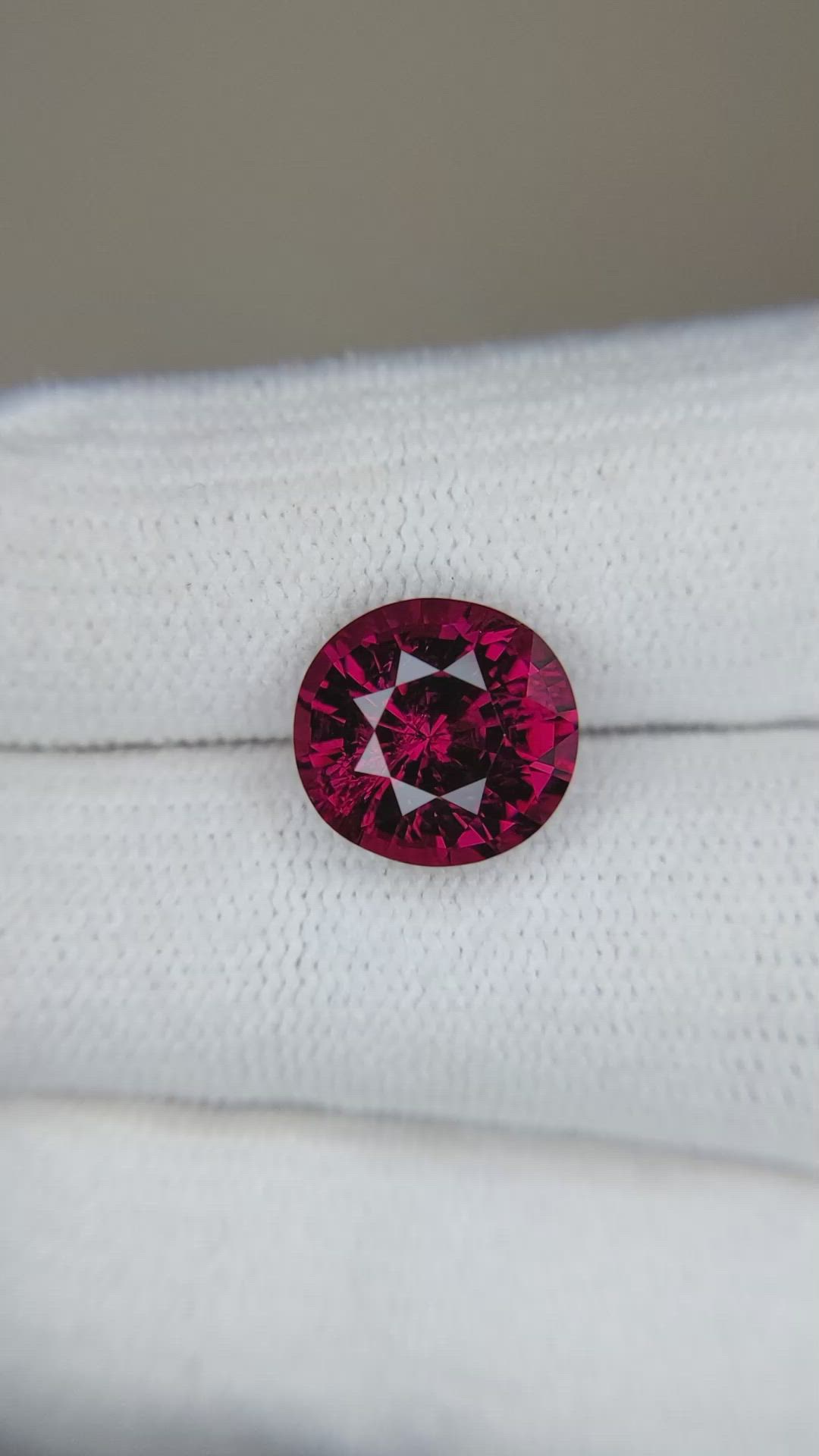 4.69 Ct. Rhodolite Garnet from Tanzania Size Video