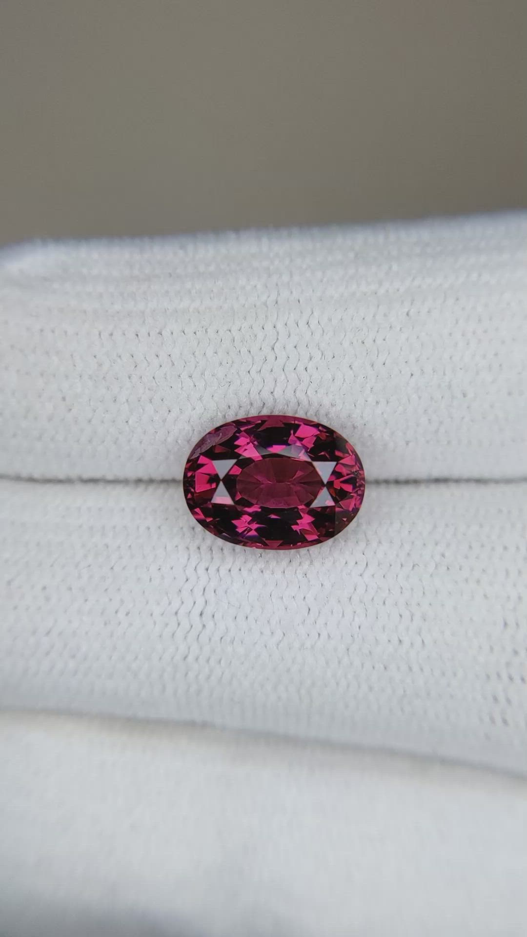 3.33 Ct. Rhodolite Garnet from Tanzania Size Video