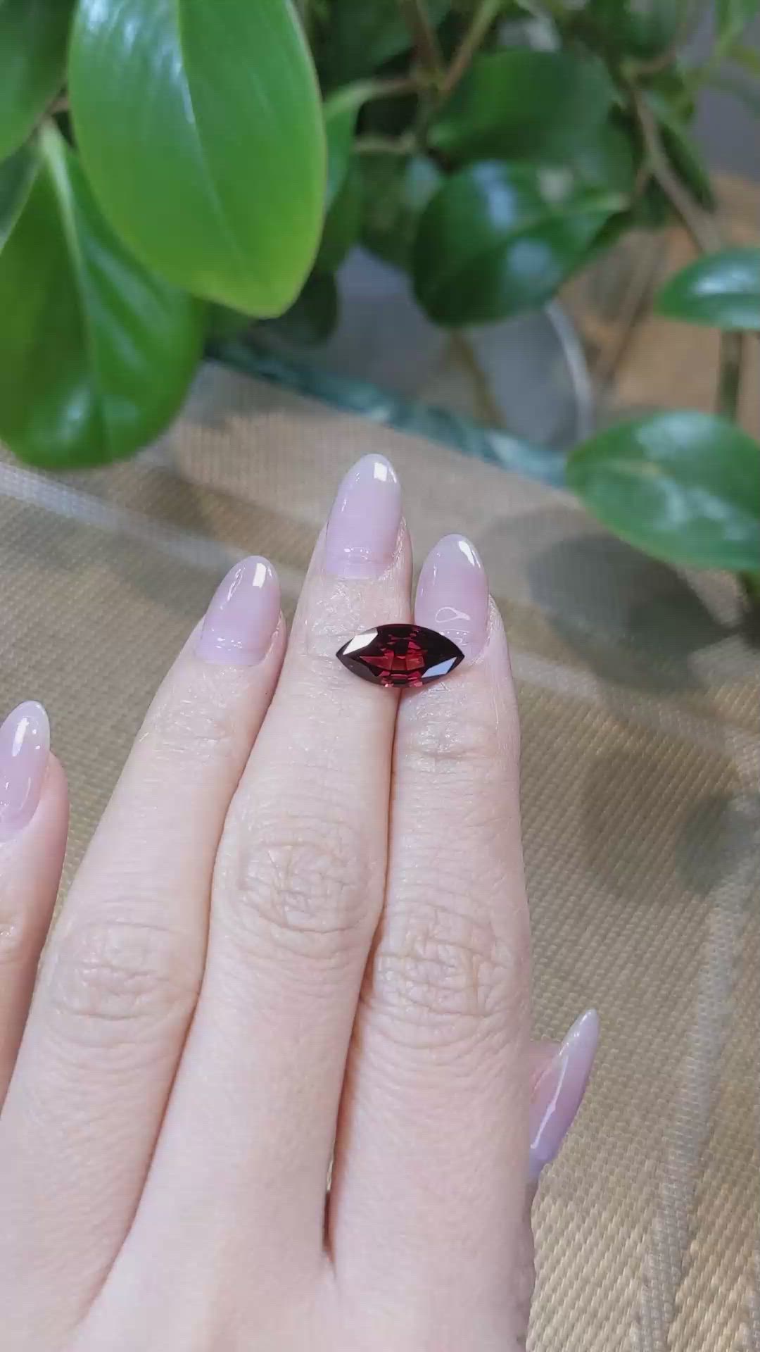 3.21 Ct. Rhodolite Garnet from Tanzania Size Video