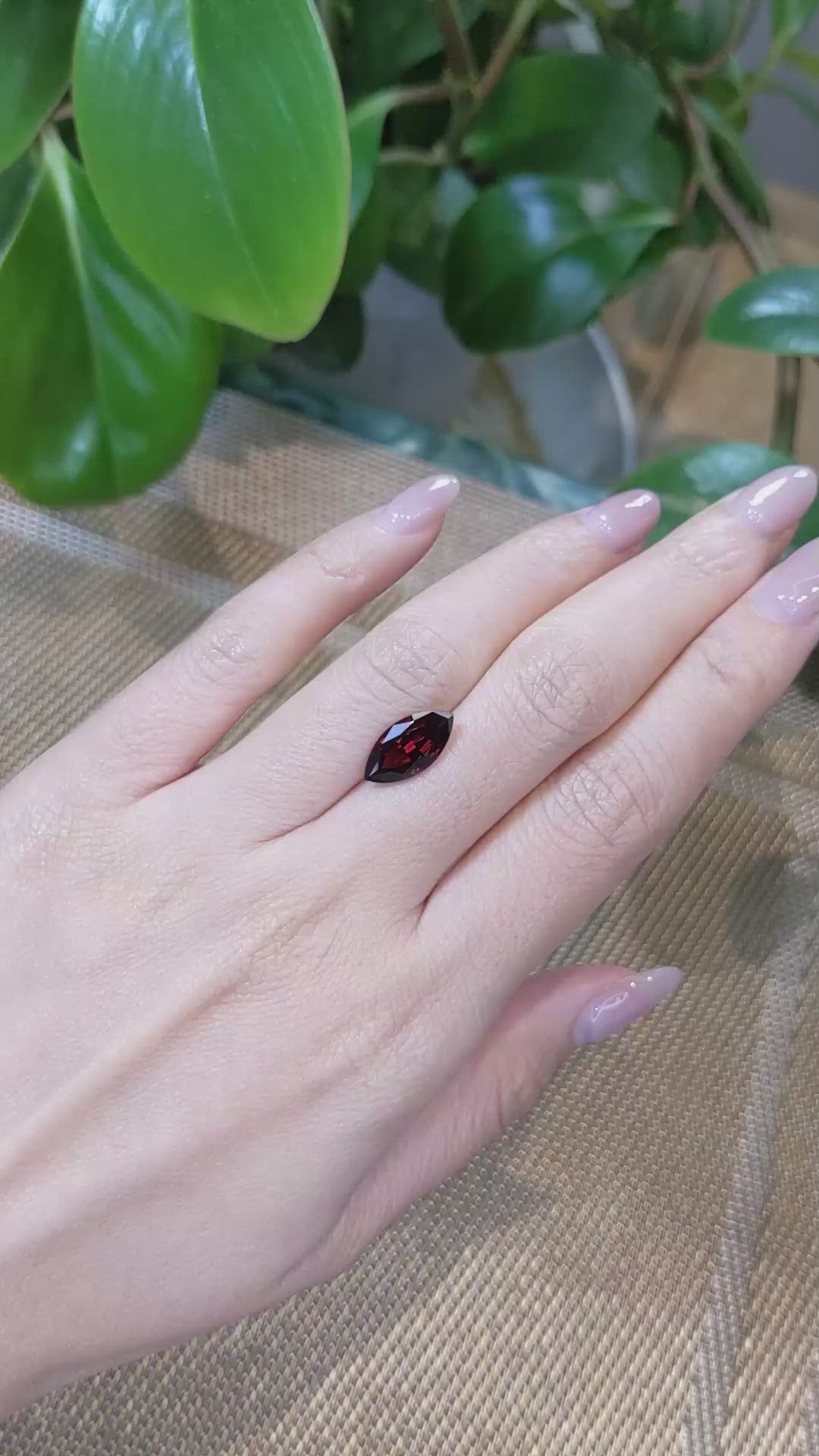 3.21 Ct. Rhodolite Garnet from Tanzania Size Video