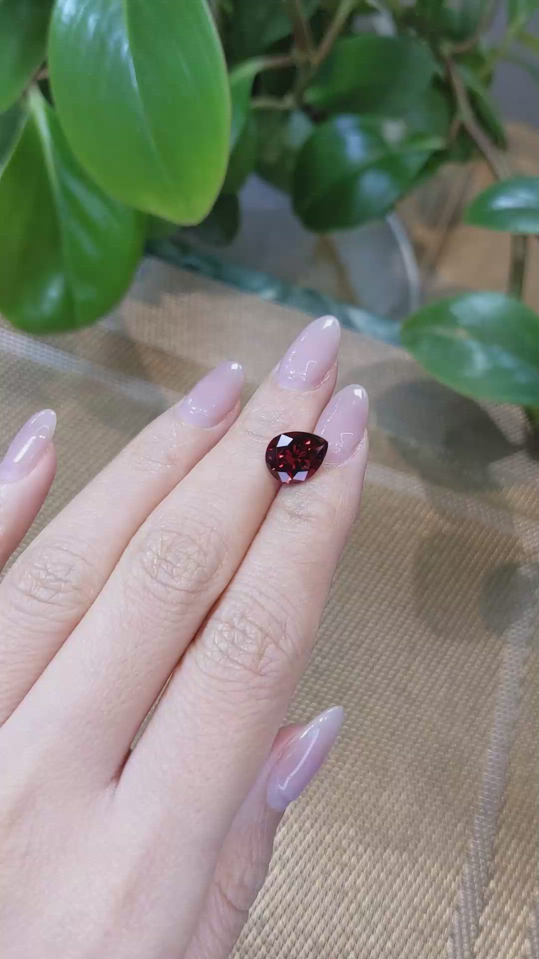 4.00 Ct. Rhodolite Garnet from Tanzania Size Video