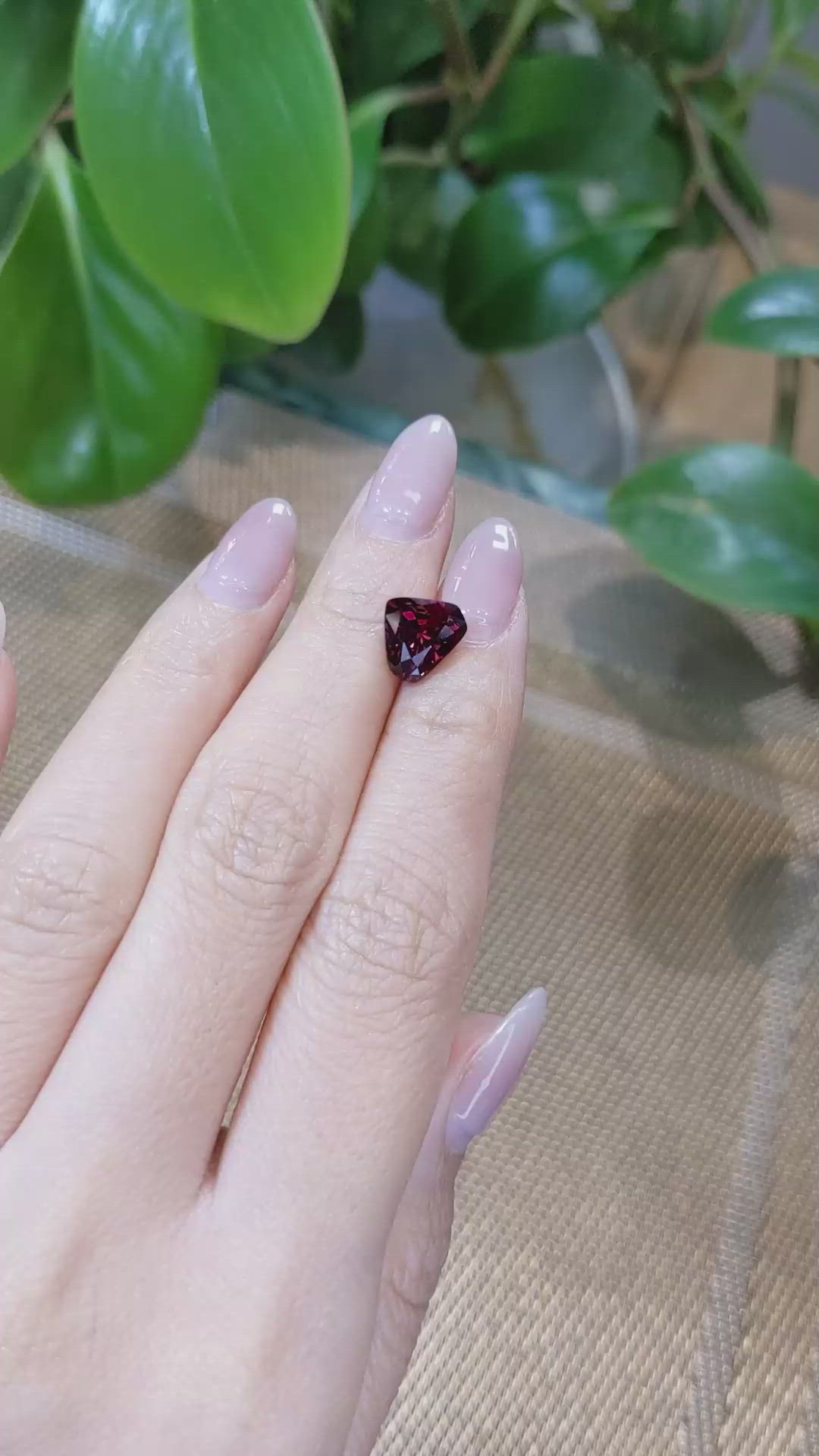 3.41 Ct. Rhodolite Garnet from Tanzania Size Video