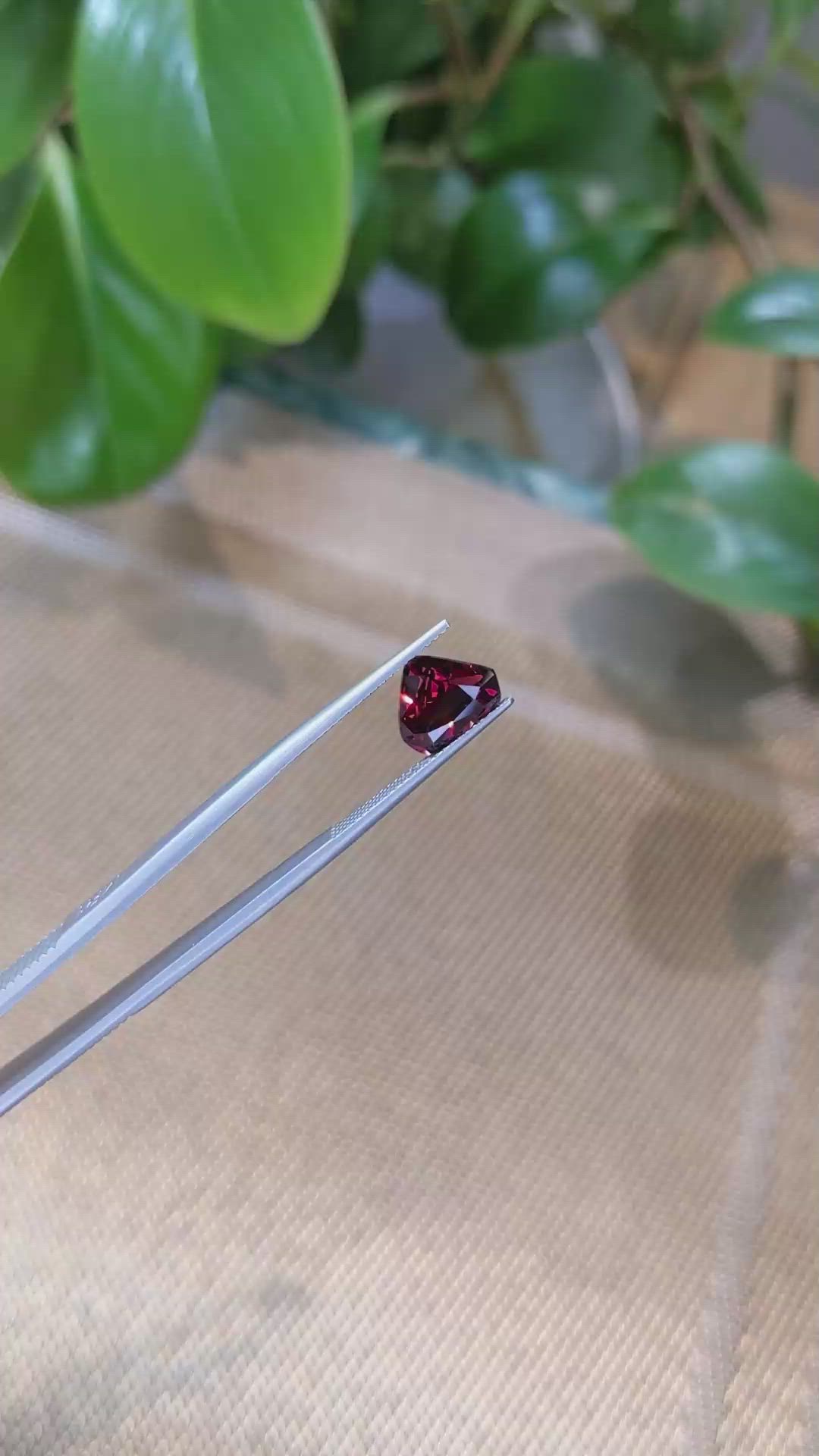 3.41 Ct. Rhodolite Garnet from Tanzania Size Video