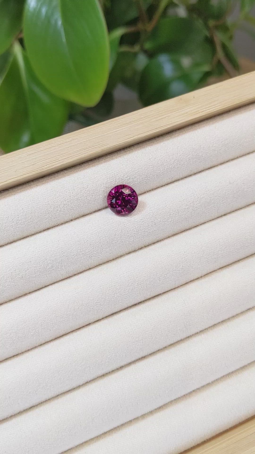 4.07 Ct. Rhodolite Garnet from Tanzania Size Video