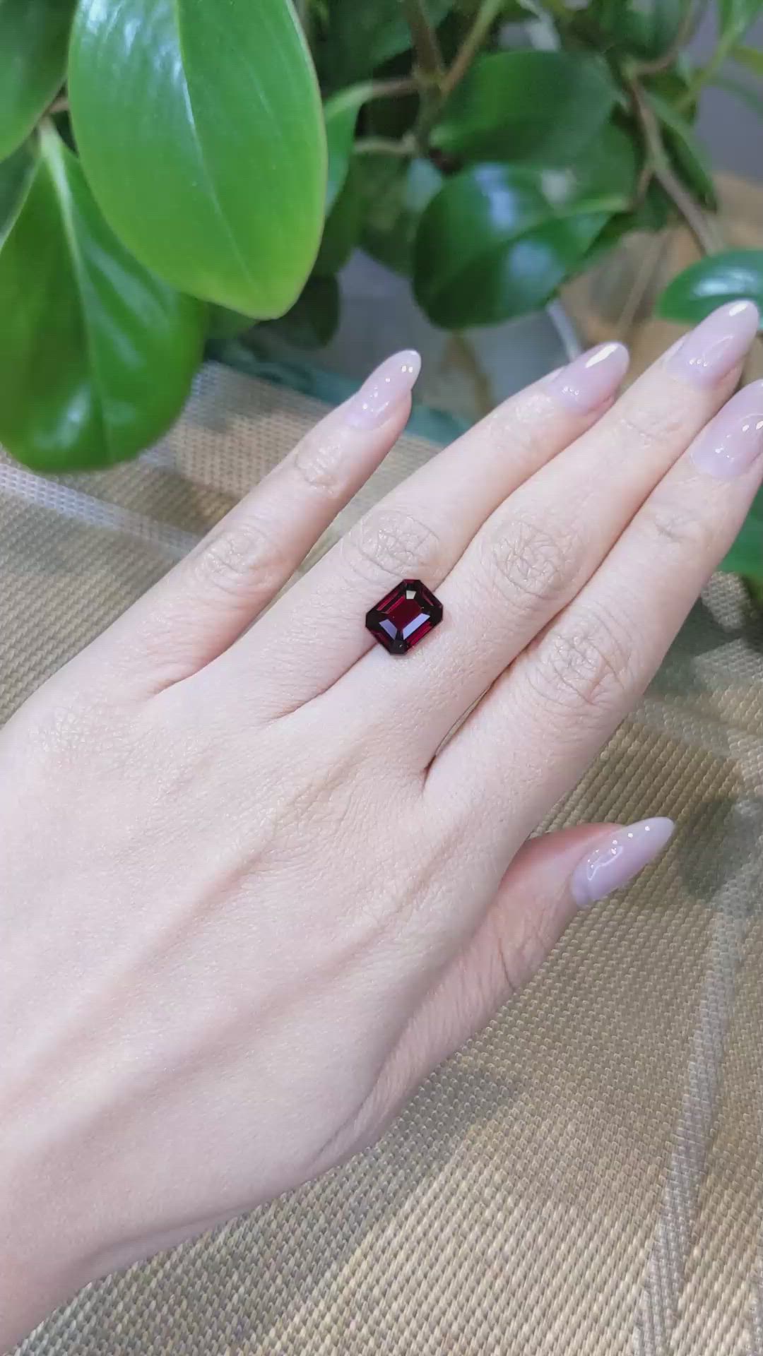 4.43 Ct. Rhodolite Garnet from Tanzania Size Video